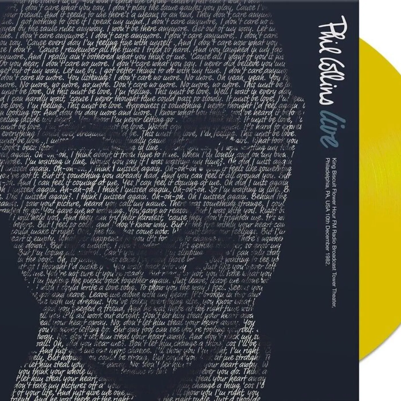 Phil Collins LP - Live (Yellow Coloured Vinyl)