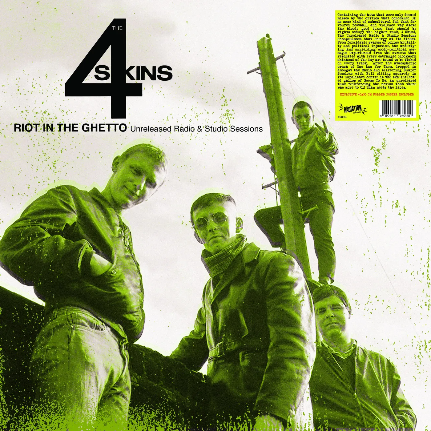 4 Skins LP - Riot In The Ghetto: Unreleased Radio & Studio Sessions (Vinyl)