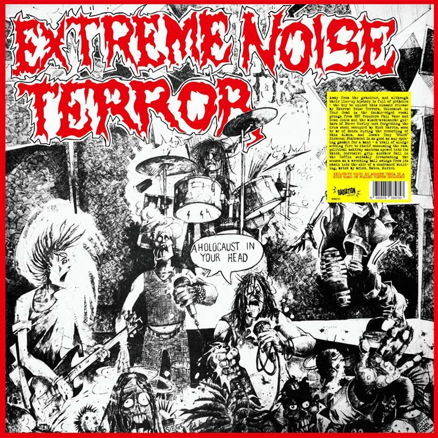 Extreme Noise Terror LP - A Holocaust In Your Head (+Poster)