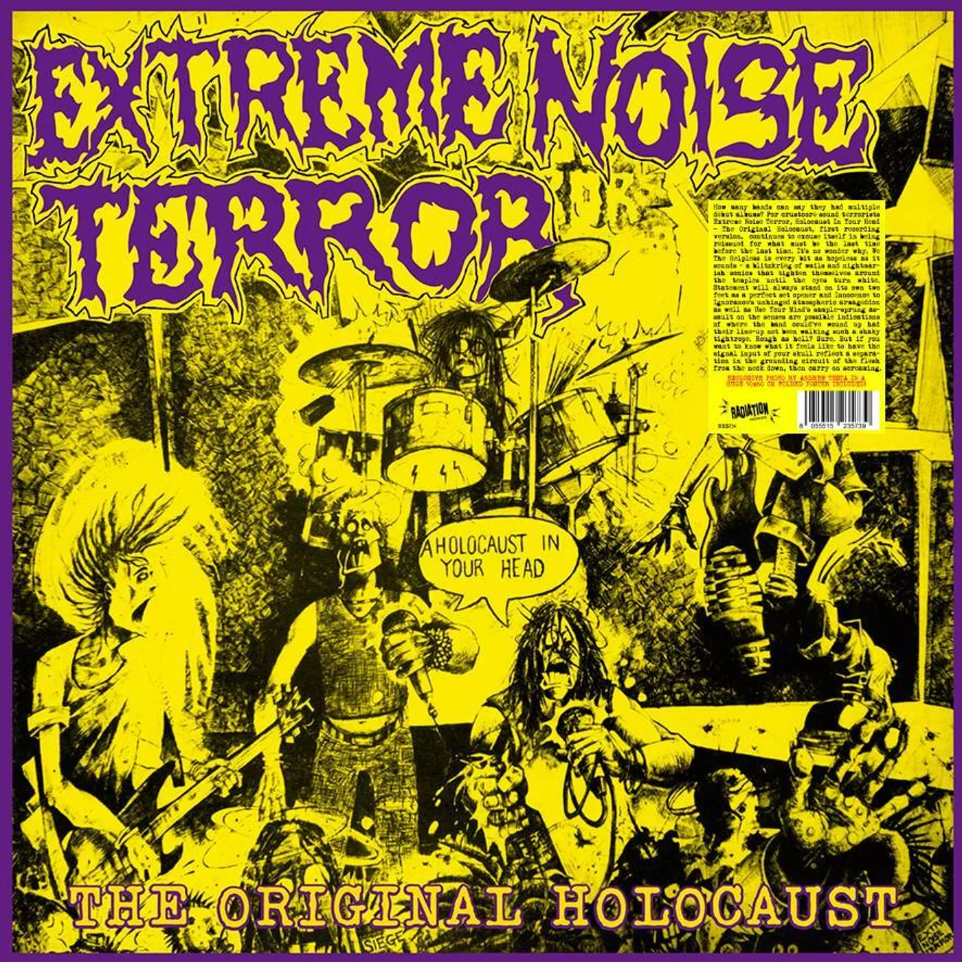 Extreme Noise Terror LP - A Holocaust In Your Head - The Original Holocaust (+Poster)