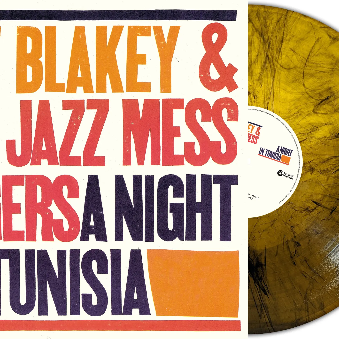 Art Blakey & The Jazz Messengers LP - A Night In Tunisia (Orange Marble Vinyl)