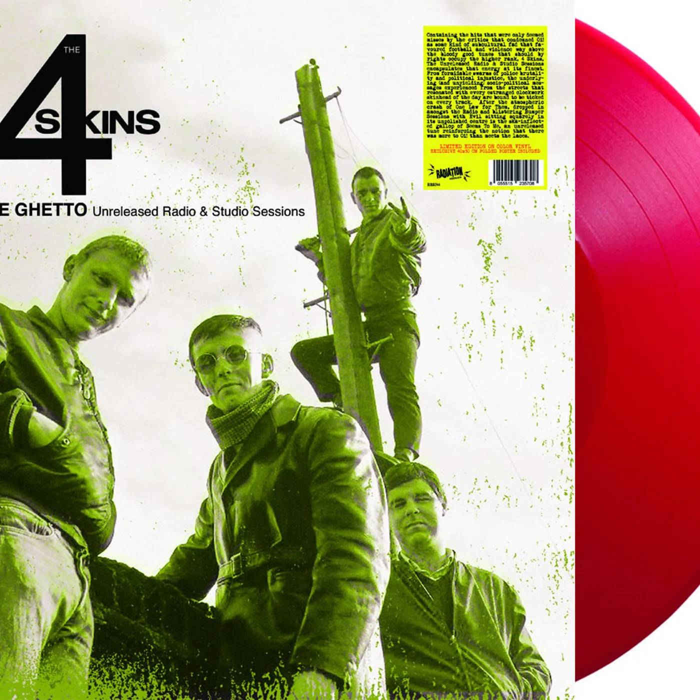 4 Skins LP - Riot In The Ghetto: Unreleased Radio & Studio Sessions (Coloured Vinyl)