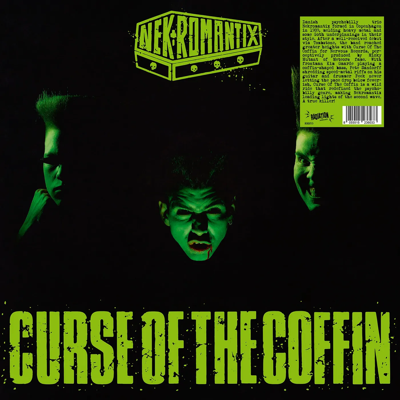 Nekromantix LP - Curse Of The Coffin (Green Vinyl)