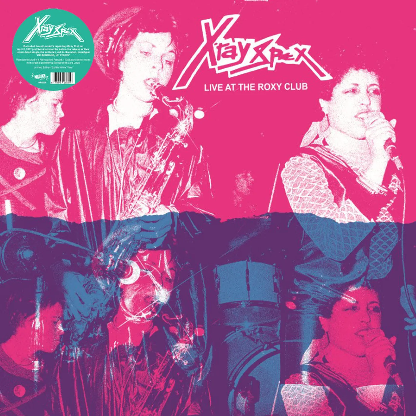 X-Ray Spex LP - Live At The Roxy Club (Spittle White Vinyl)