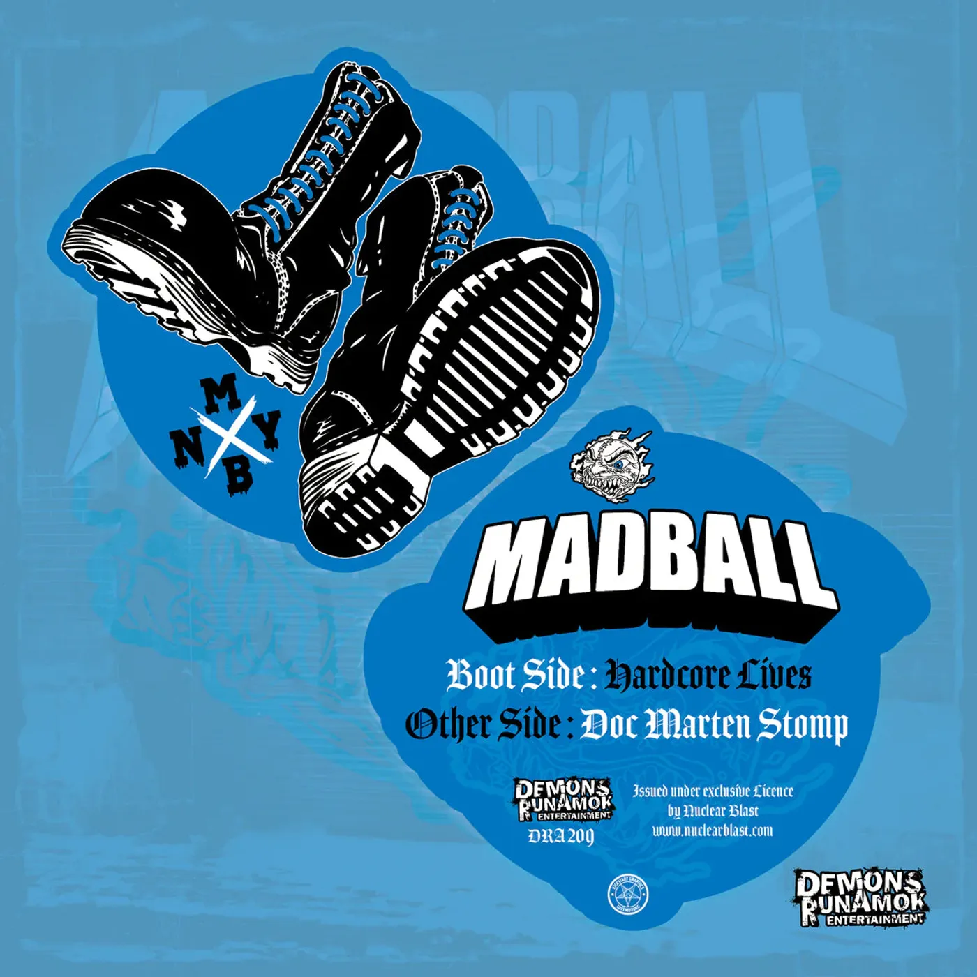 Madball LP - Hardcore Lives / Doc Marten Stomp (Limited Edition) (Shaped Picture Disc) (Vinyl)