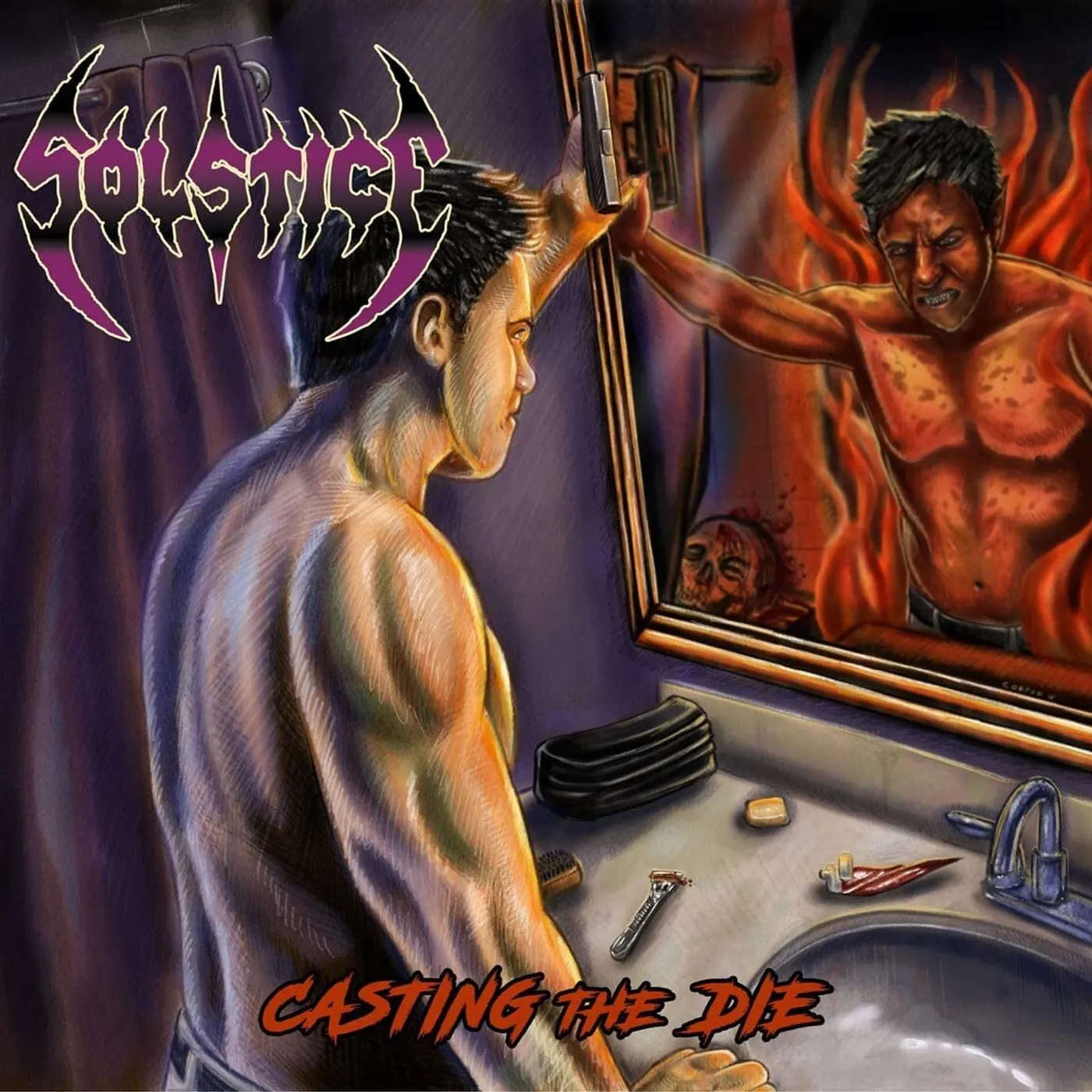 Solstice LP - Casting The Die (Blue Vinyl)