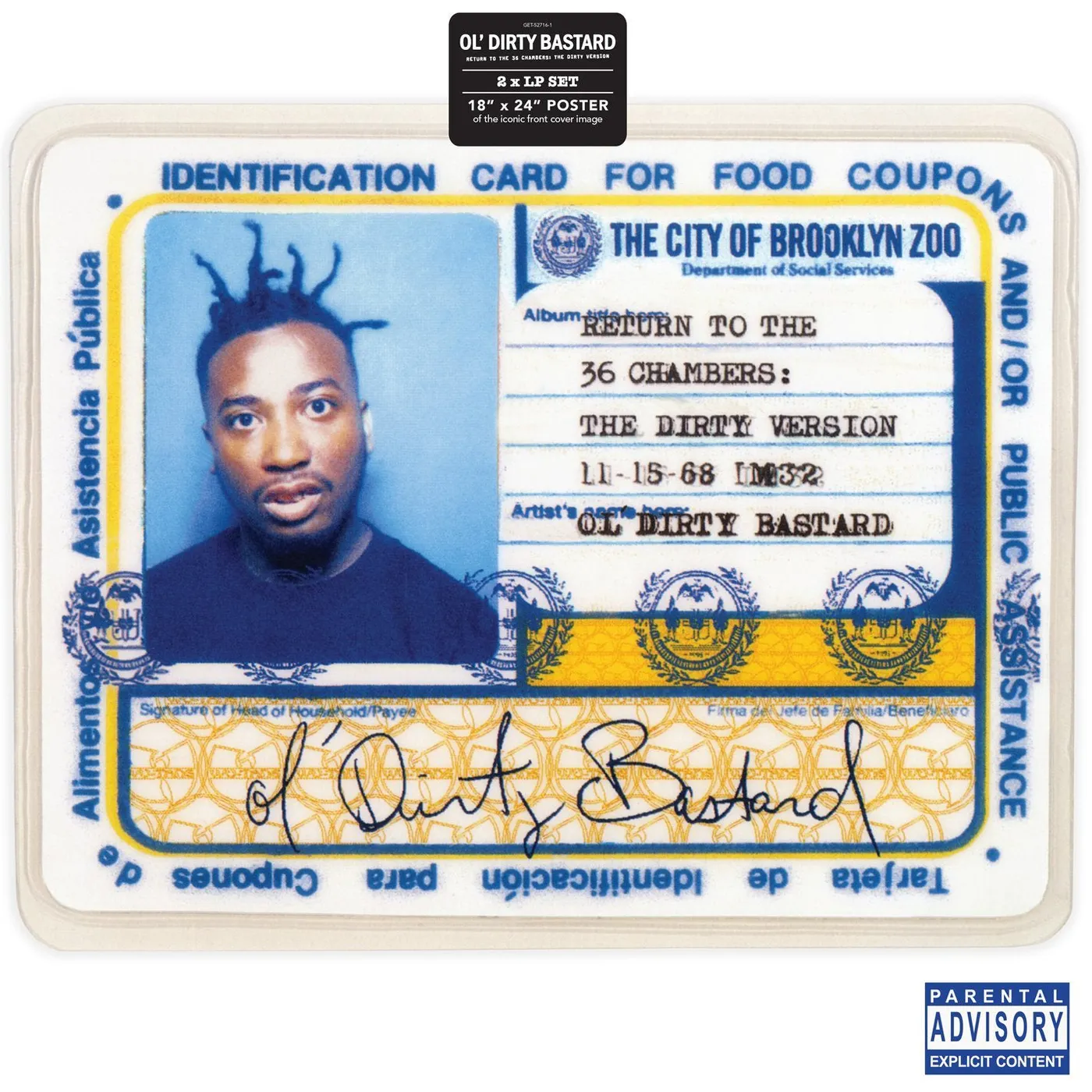 Ol' Dirty Bastard LP - Return To The 36 Chambers (Vinyl)