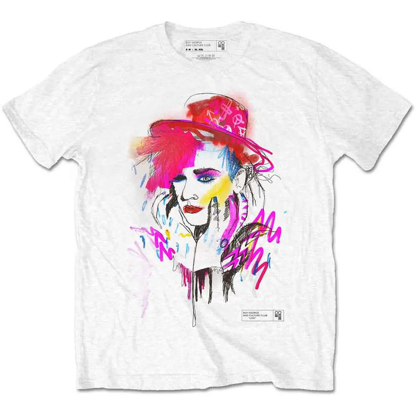 Boy George / Culture Club T Shirt - Drawn Portrait