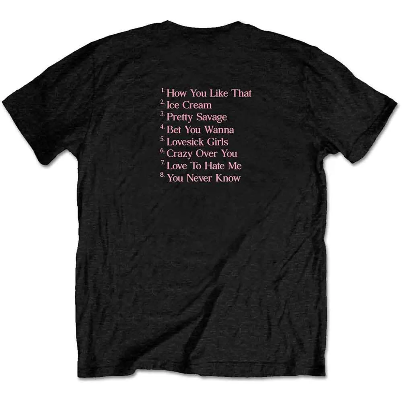Blackpink T Shirt - The Album Tracklist