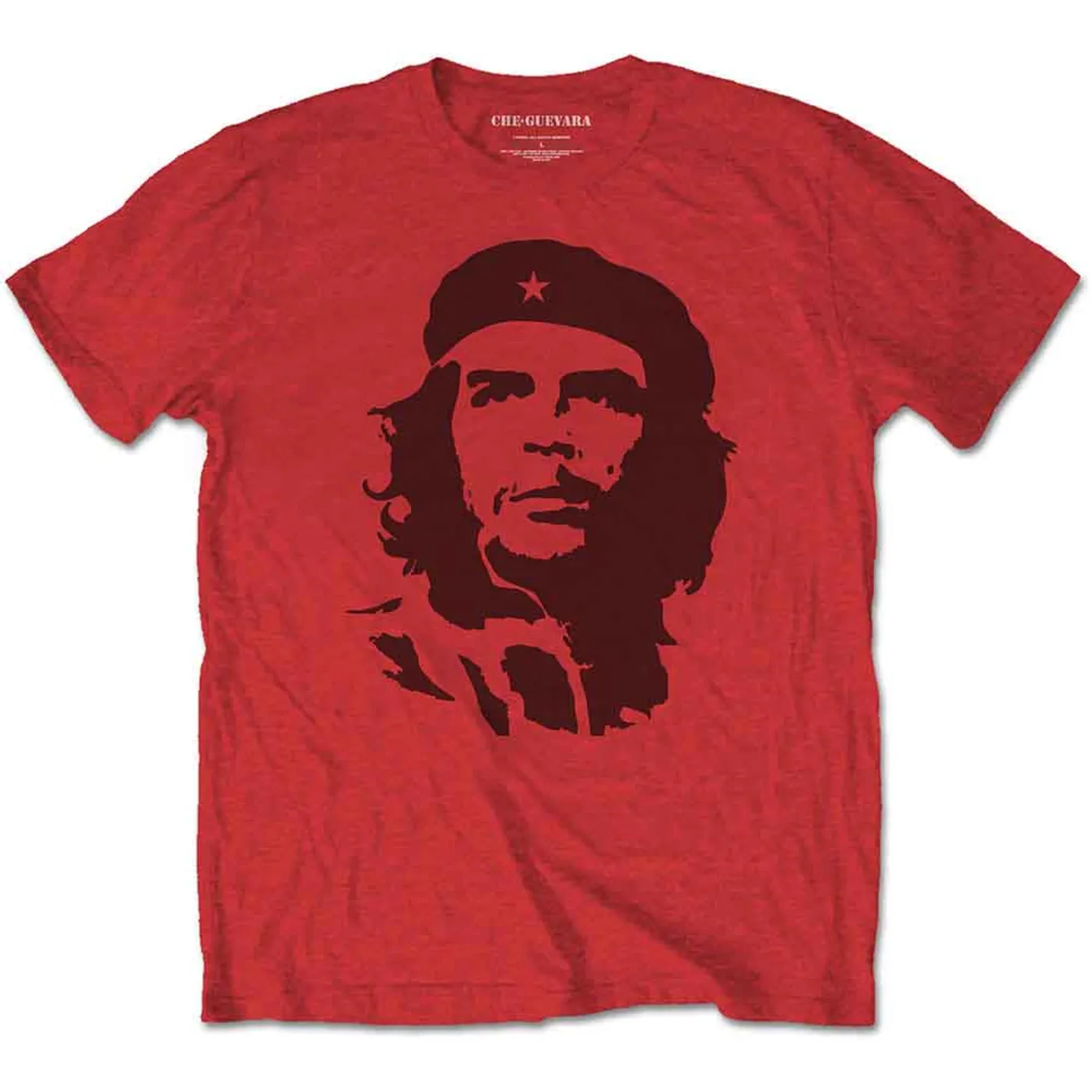 Che Guevara T Shirt - Black On Red