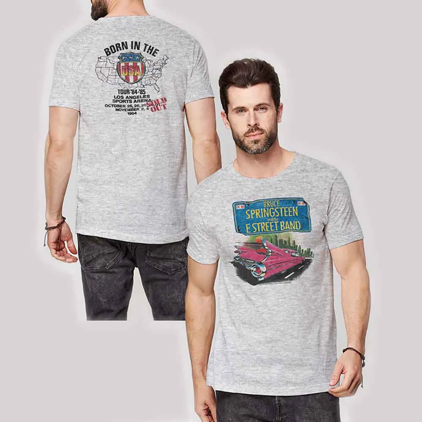 Bruce Springsteen T Shirt - Pink Cadillac