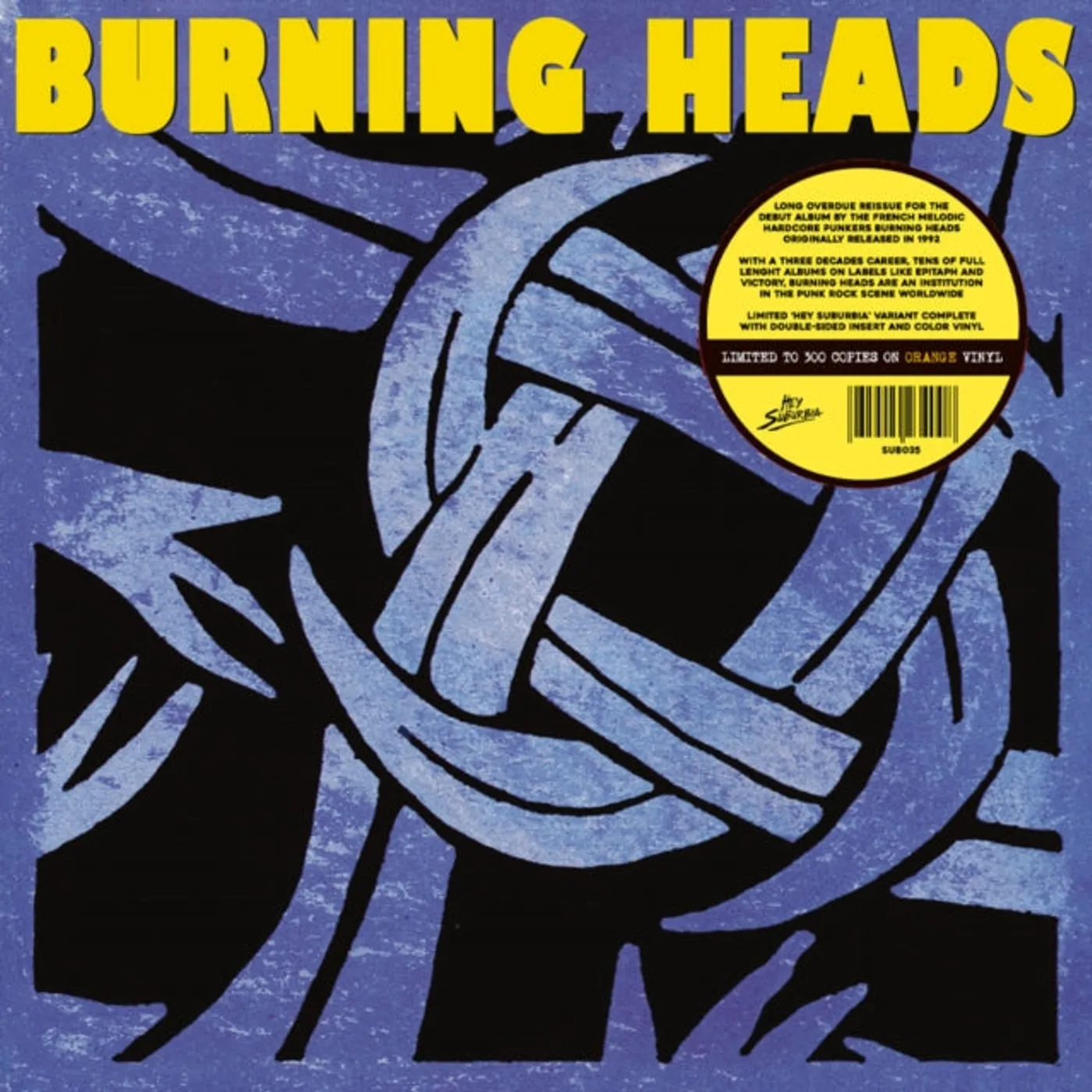 Burning Heads LP Vinyl Record - Burning Heads (Orange Vinyl)