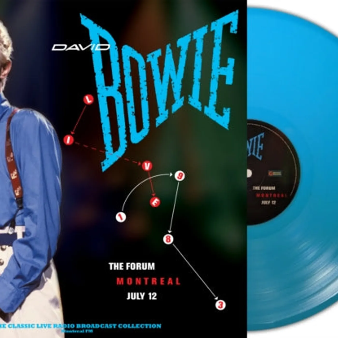 David Bowie LP Vinyl Record - Live At The Forum Montreal 19 83 (Turquoise Vinyl)