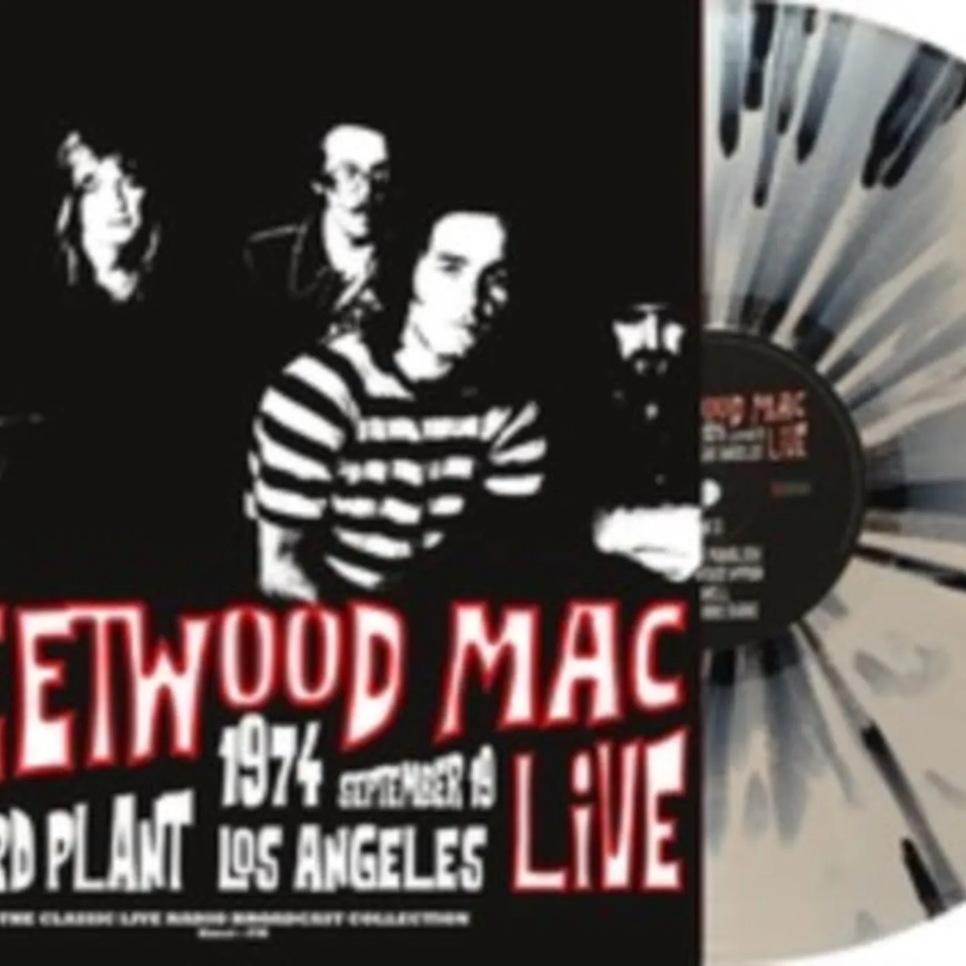 Fleetwood Mac LP Vinyl Record - Live At The Record Plant 19 74 (White/Black Splatter Vinyl)