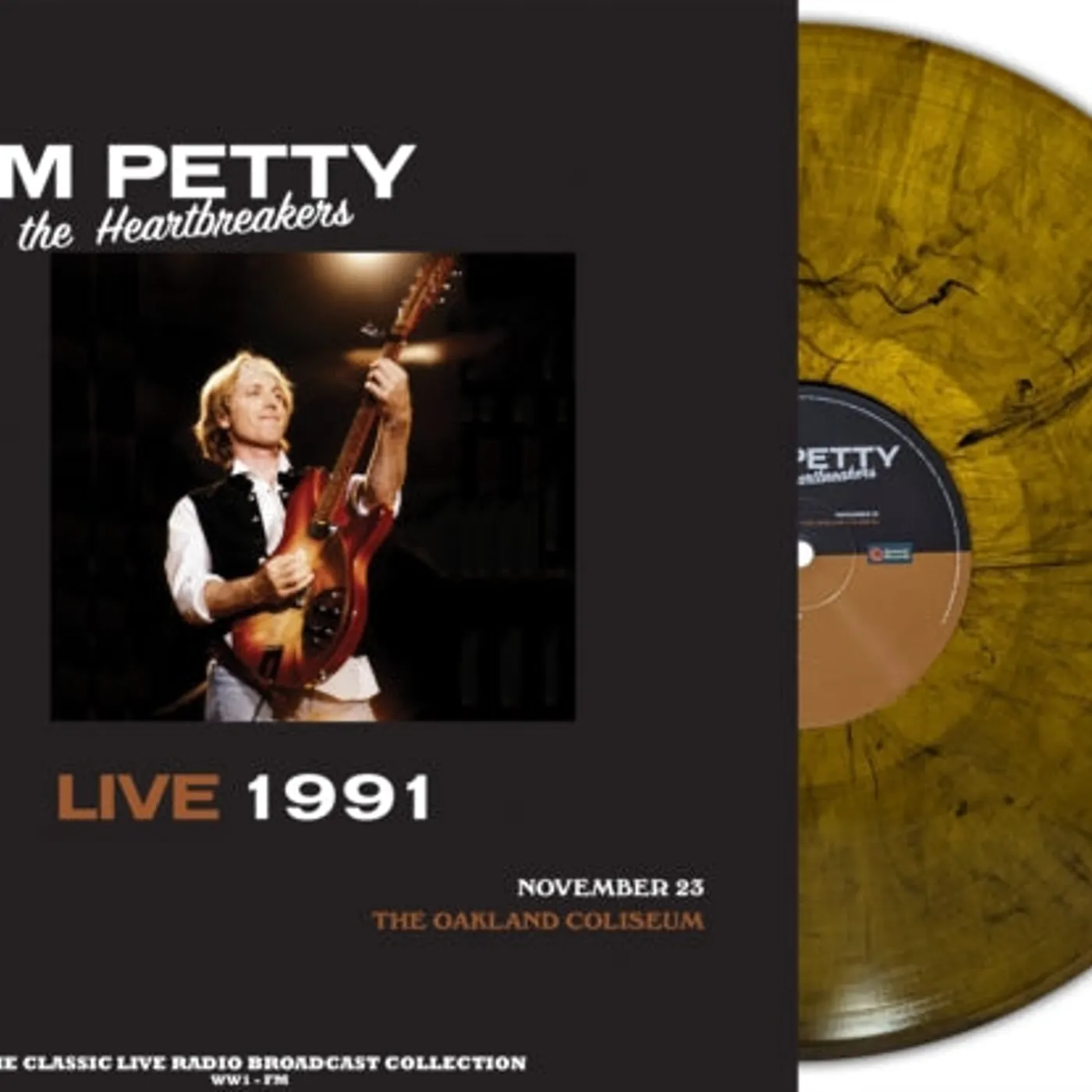 Tom Petty and the Heartbreakers LP Vinyl Record - Live 19 91 At The Oakland Coliseum (Olive Marble Vinyl)