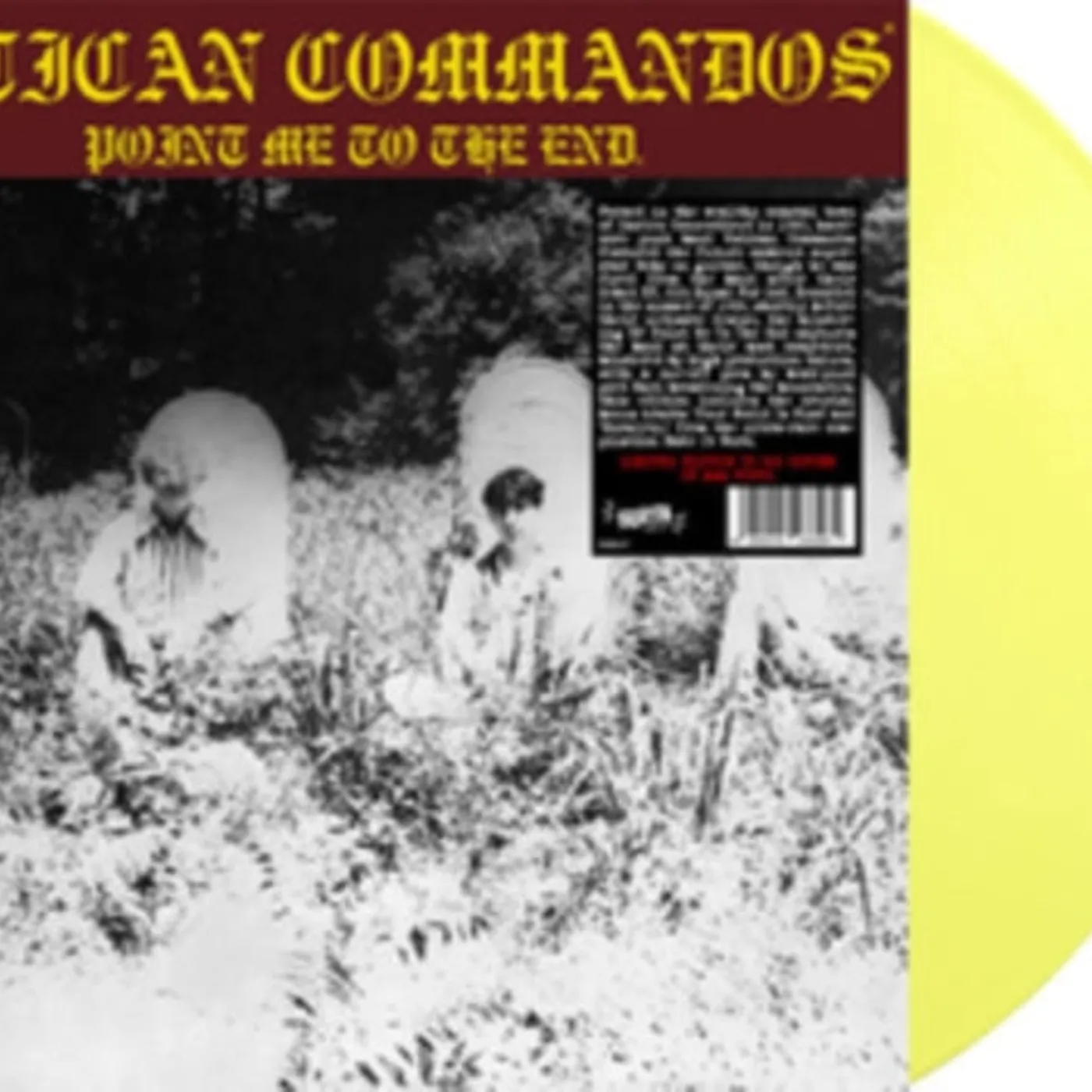 Vatican Commandos LP Vinyl Record - Point Me To The End 12  Inch (+ Bonus Tracks) (Yellow Vinyl)