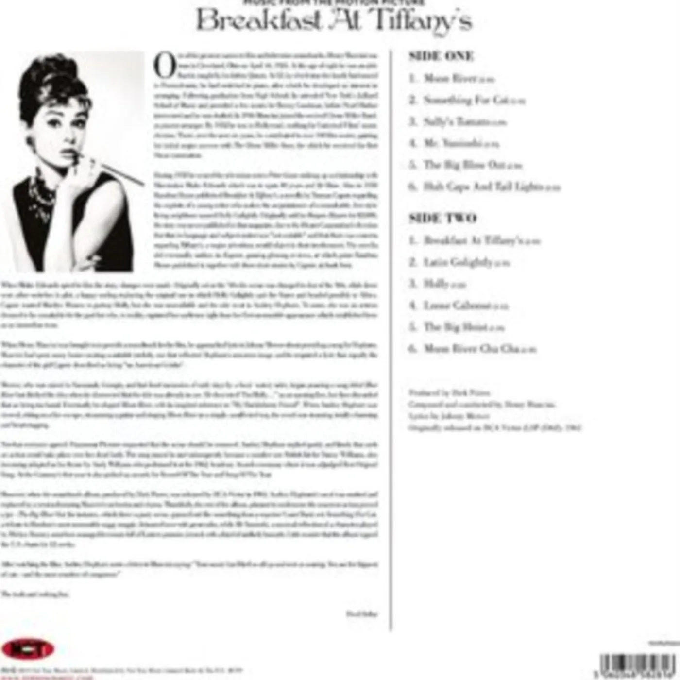 Original Soundtrack / Henry Mancini LP - Breakfast At Tiffany's (Coloured Vinyl)