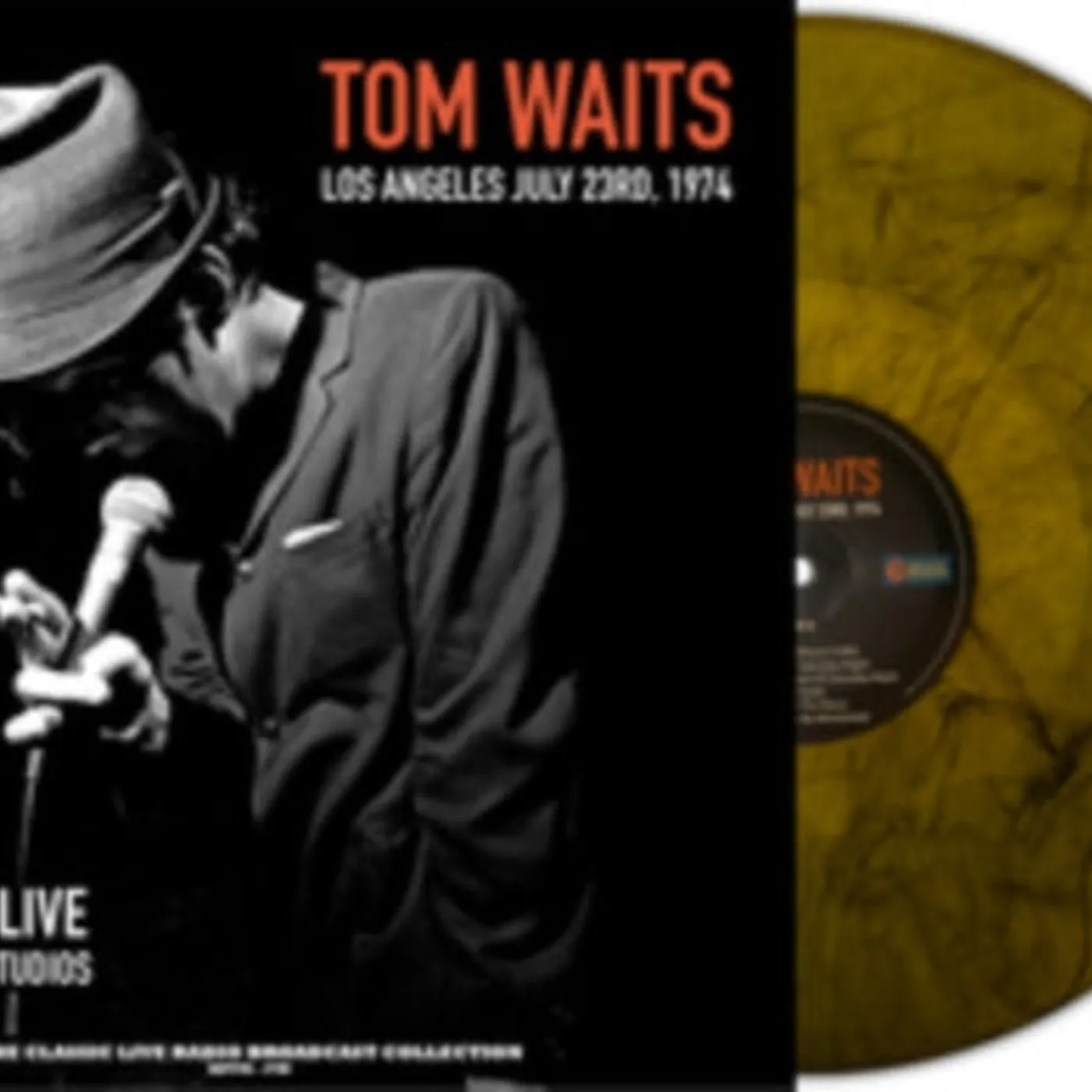 Tom Waits LP - Unplugged Live At Folkscene Studios (Orange Marble Vinyl)