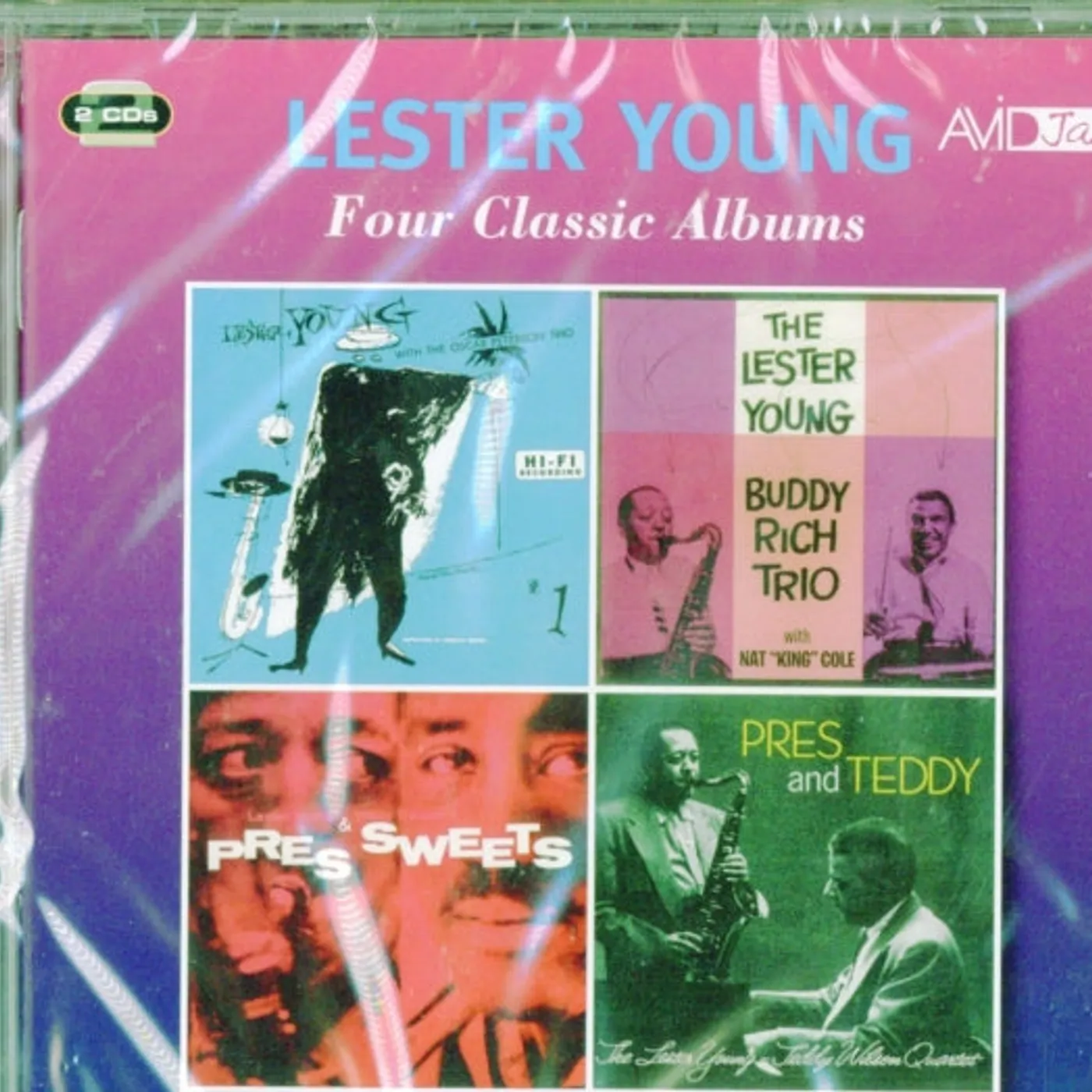 Lester Young CD - Four Classic Albums (Lester Young With The Oscar Peterson Trio / The Lester Young Buddy Rich Trio / Pres & Sweets / Pres & Teddy)