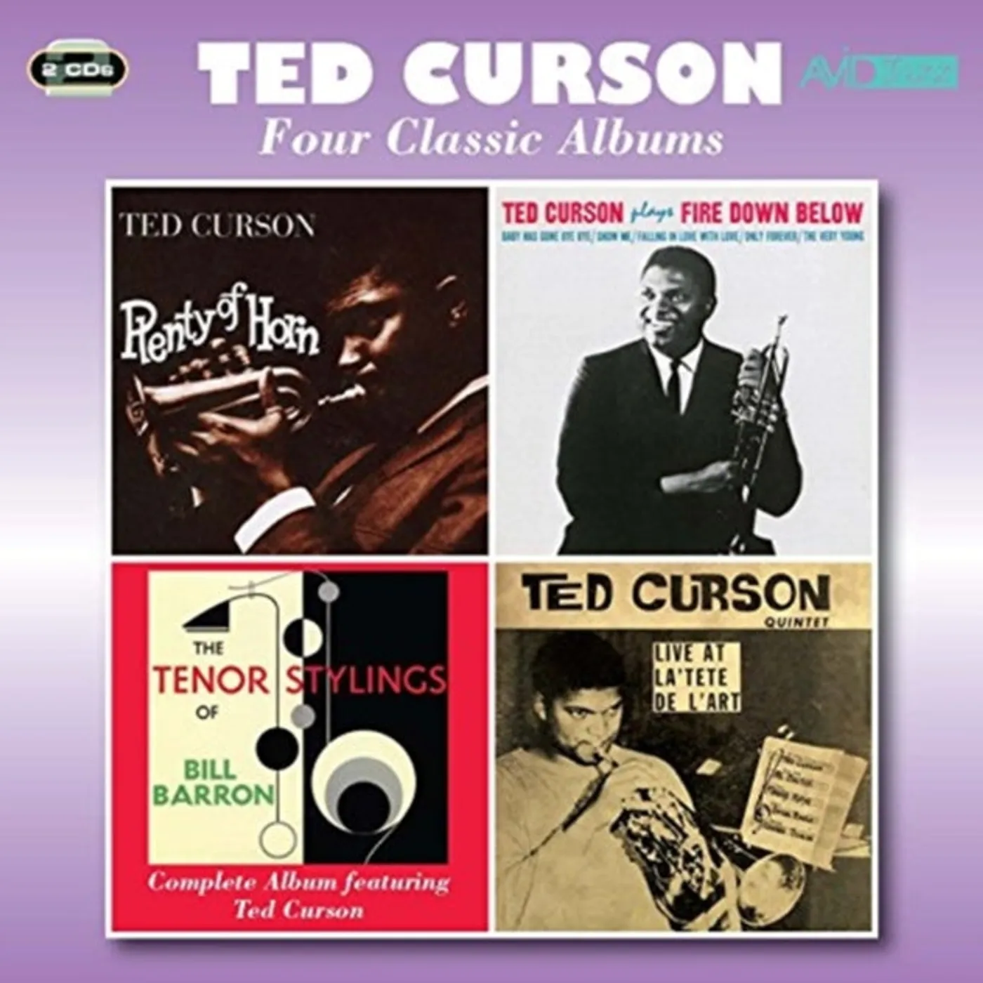 Ted Curson CD - Four Classic Albums (Plenty Of Horn / Fire Down Below / The Tenor Stylings Of Bill Barron / Live At La Tete De L'art)