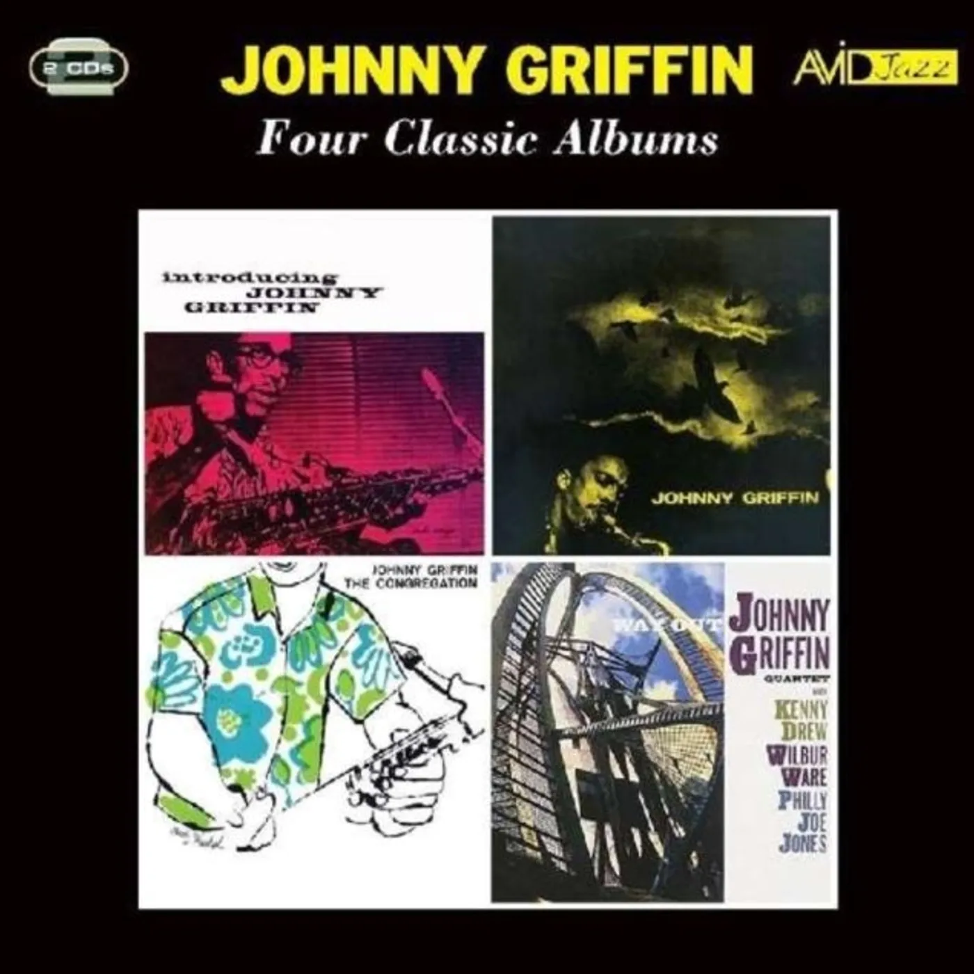 Johnny Griffin CD - Four Classic Albums (Introducing Johnny Griffin / A Blowing Session / The Congregation / Way Out)
