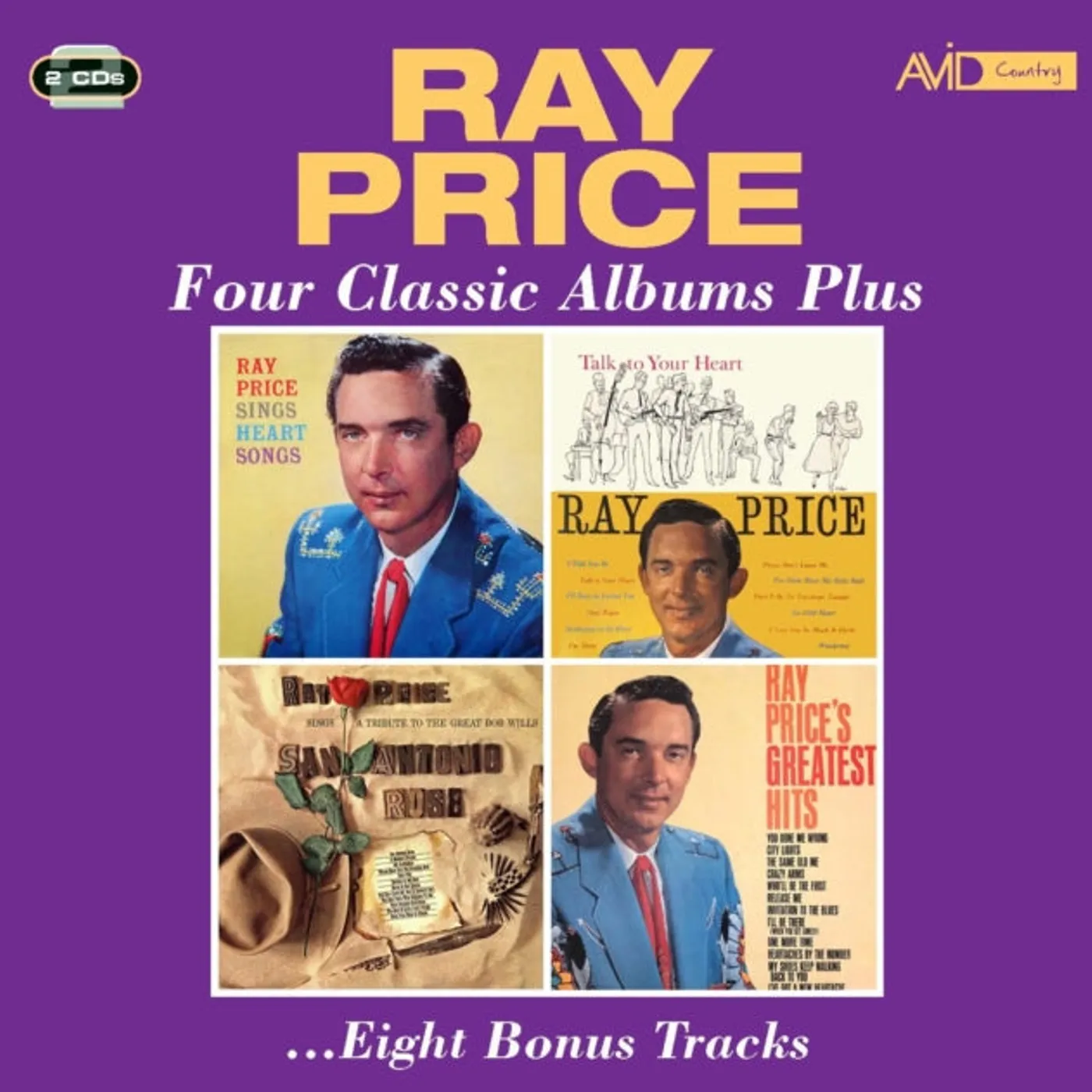 Ray Price CD - Four Classic Albums Plus
