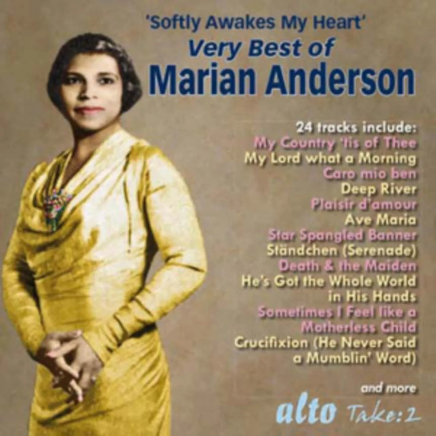 Marian Anderson CD - Very Best Of Marian Anderson (Opera / Lieder / Anthems / Spirituals)