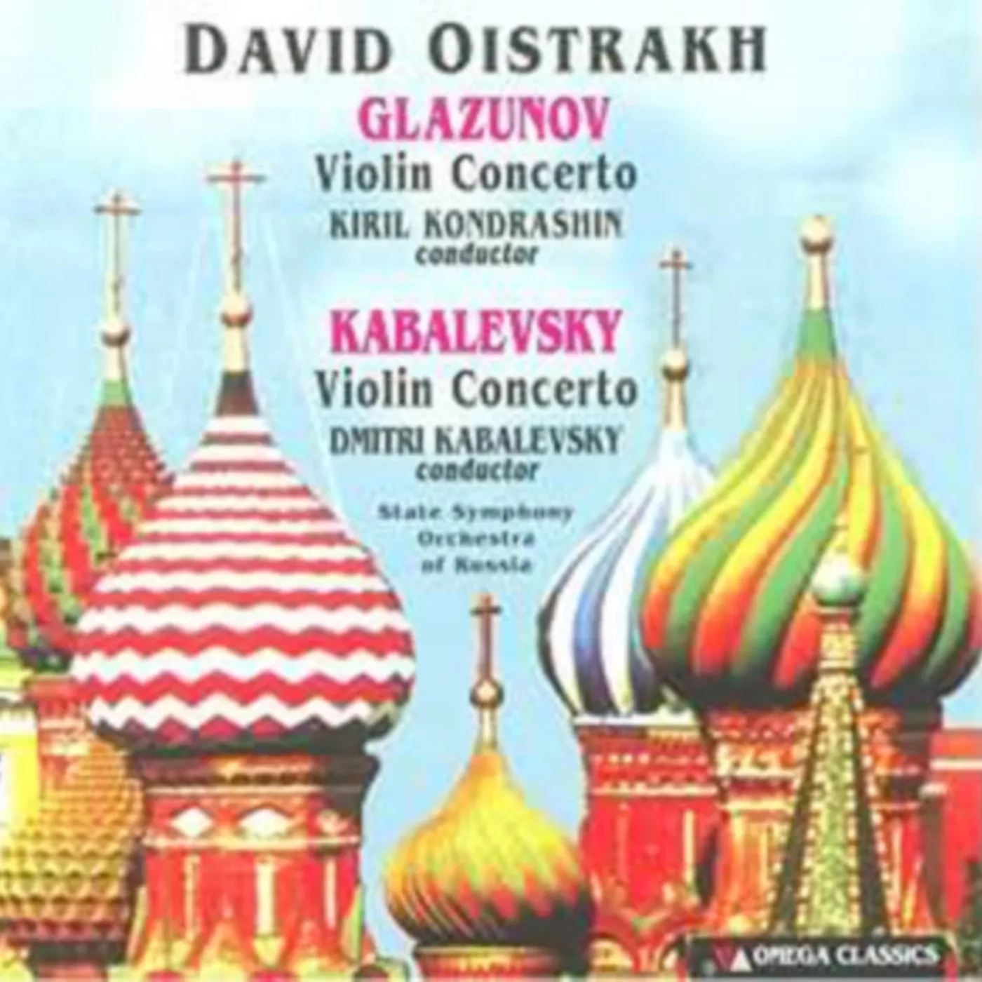 David Oistrakh CD - Kabalevsky. Glazunov Violin Concs & Gliere Romance