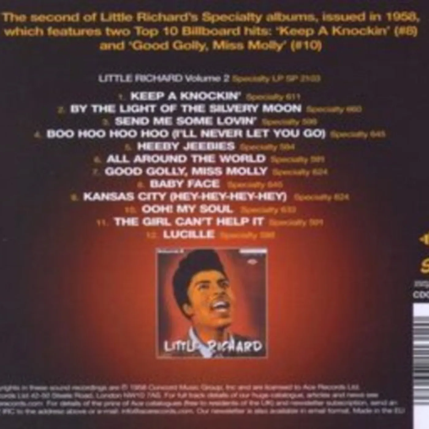 Little Richard CD - Little Richard - Vol 2
