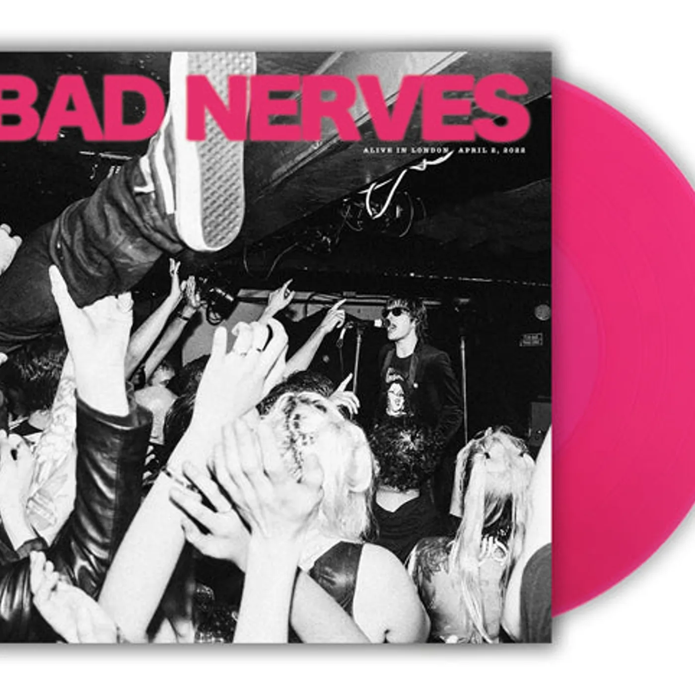 Bad Nerves LP - Alive In London (Transparent Magenta Vinyl)