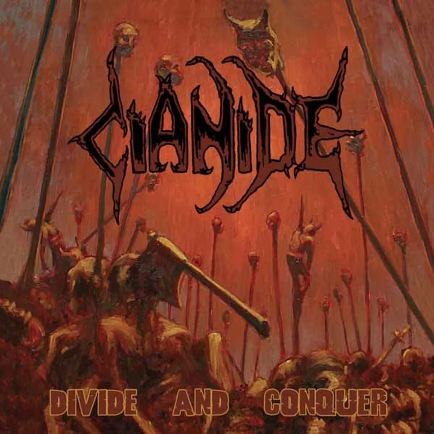 Cianide LP - Divide And Conquer (3Lp Orange Crush & Brown Splattered) (Vinyl)