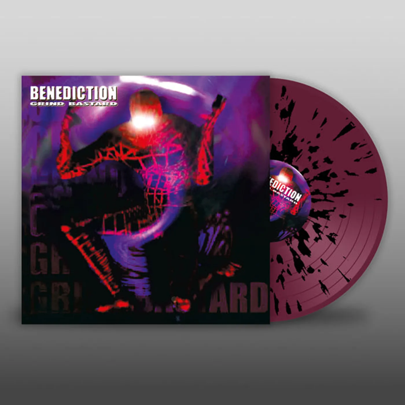 Benediction LP - Grind Bastard (Purple W/ Black Splatter Vinyl)