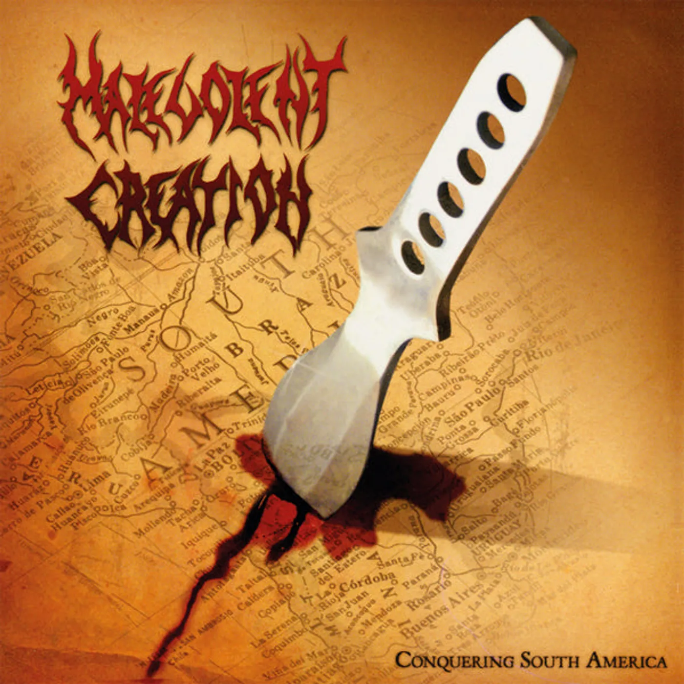 Malevolent Creation LP - Conquering South America  (Red Vinyl)