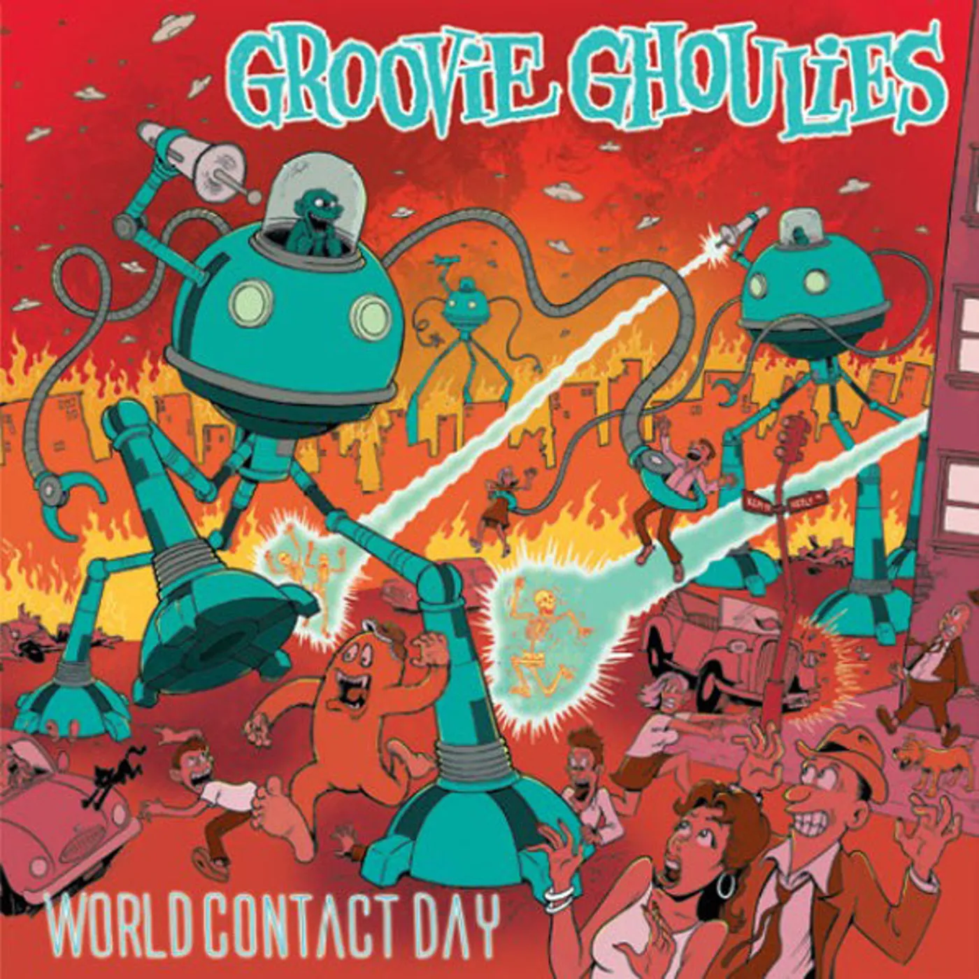 Groovie Ghoulies LP - World Contact Day (Coloured Vinyl)
