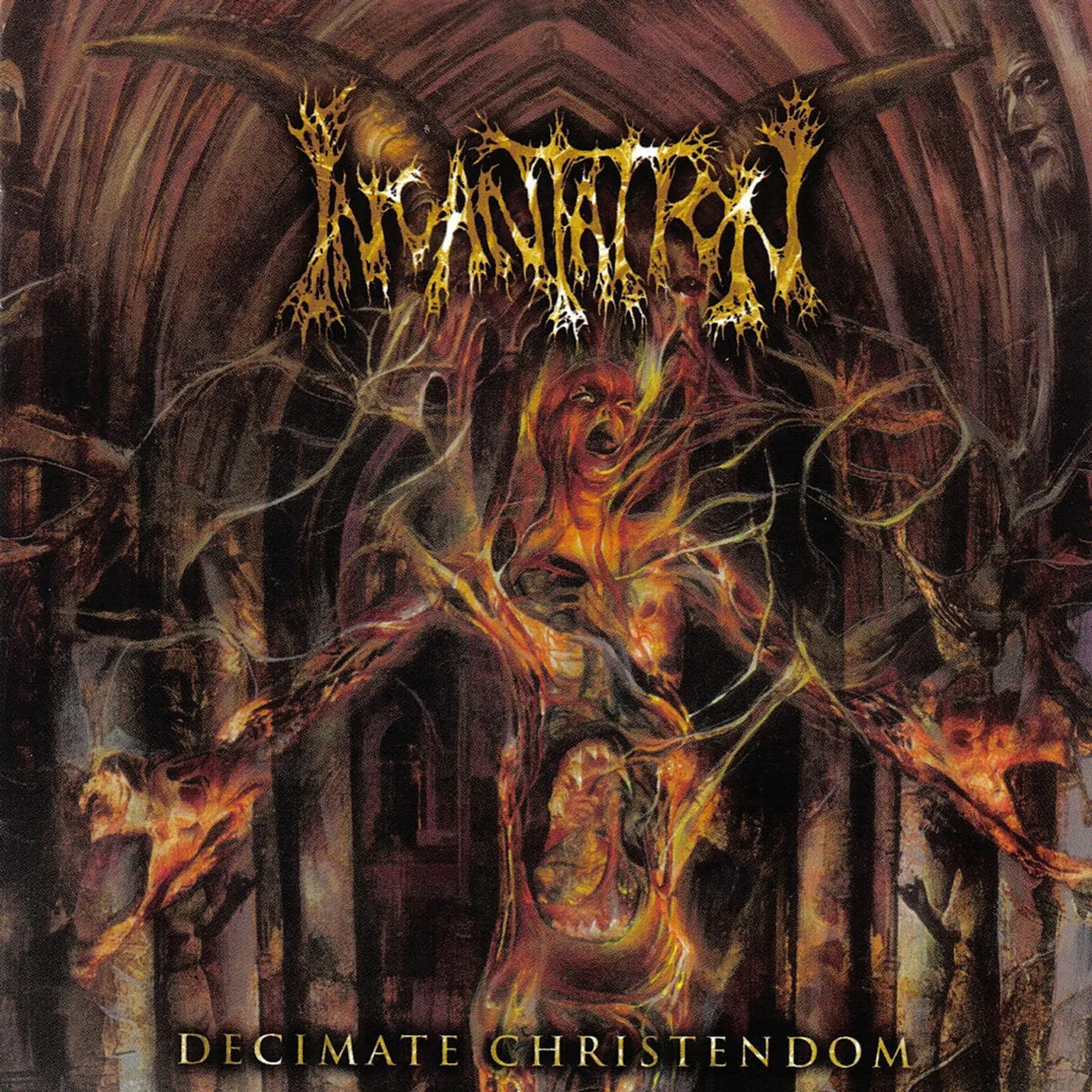 Incantation LP - Decimate Christendom (Clear Black/Red Vinyl)