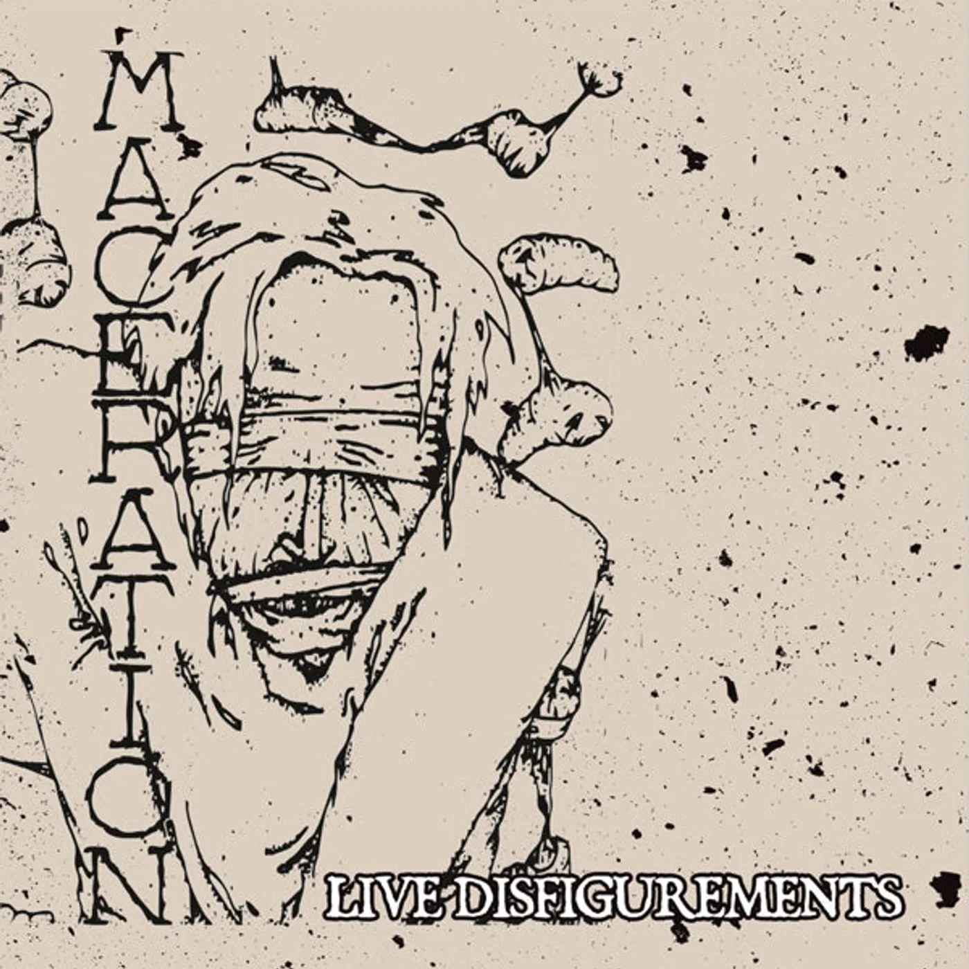 Maceration LP - Live Disfigurements (Golden Crystal) (Vinyl)