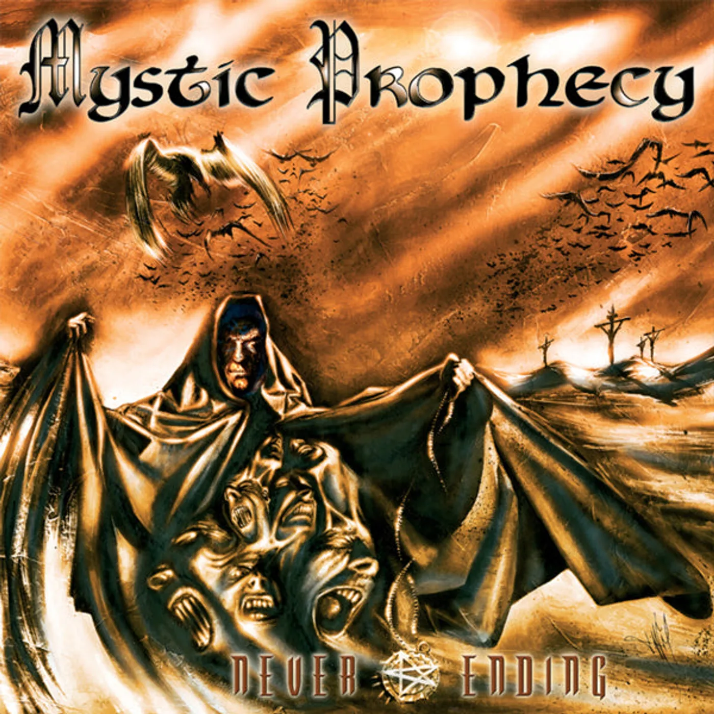 Mystic Prophecy LP - Never Ending (Transparent Orange Vinyl)