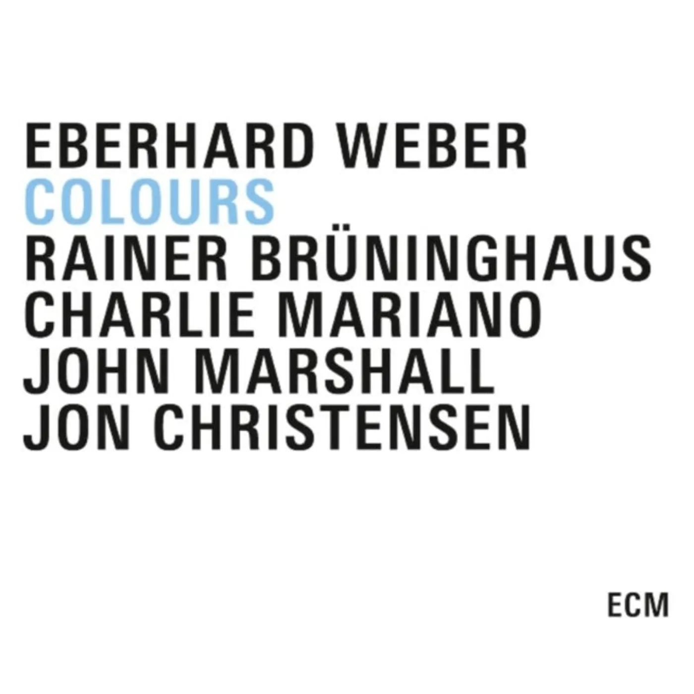 Eberhard Weber CD - Colours
