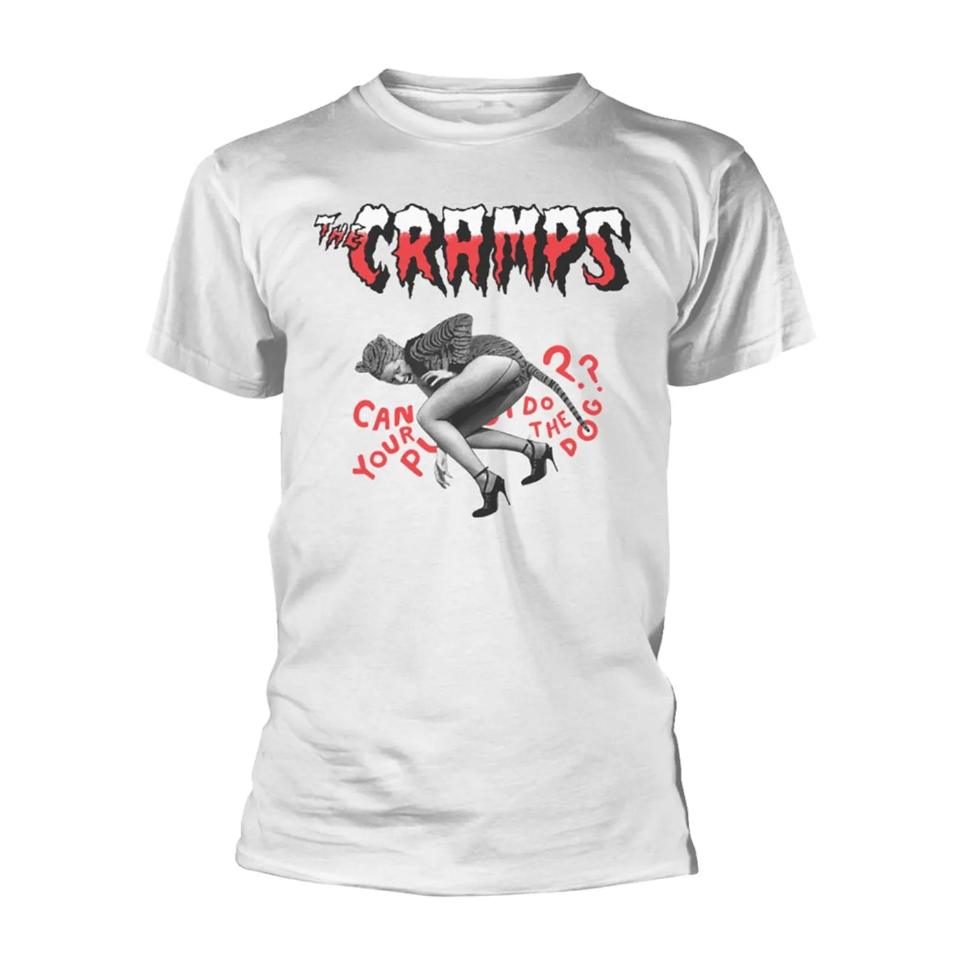 The Cramps T Shirt - Do The Dog (White)