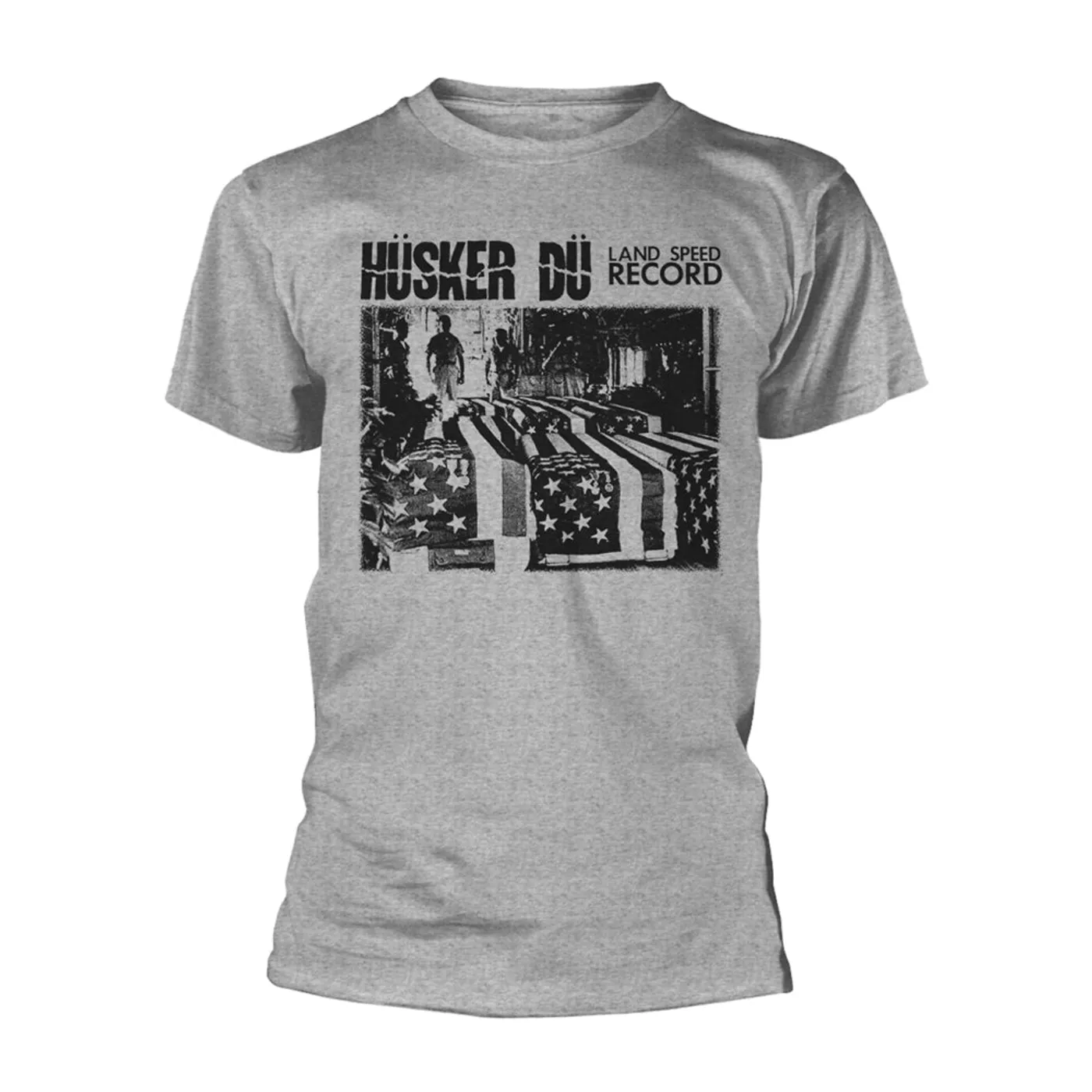 Hüsker Dü T Shirt - Land Speed Record (Grey)