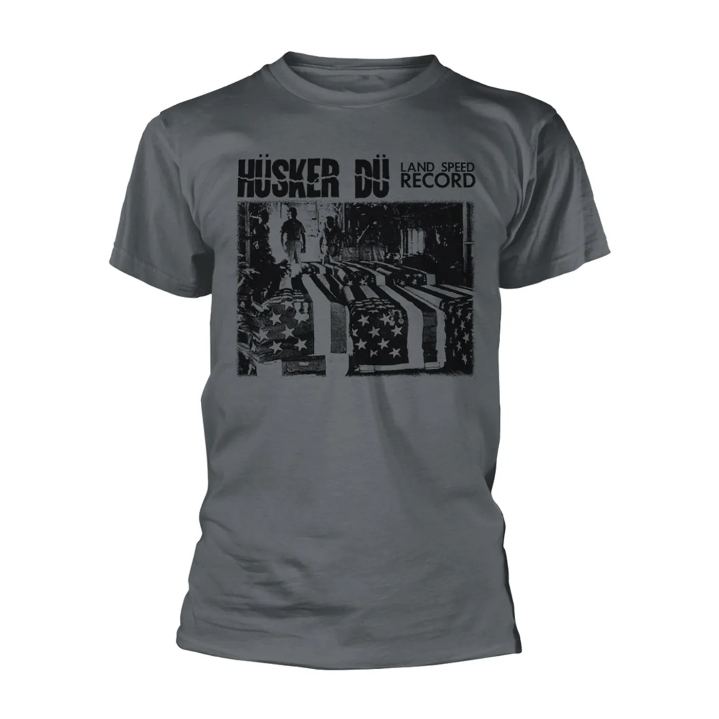 Hüsker Dü T Shirt - Land Speed Record (Charcoal)