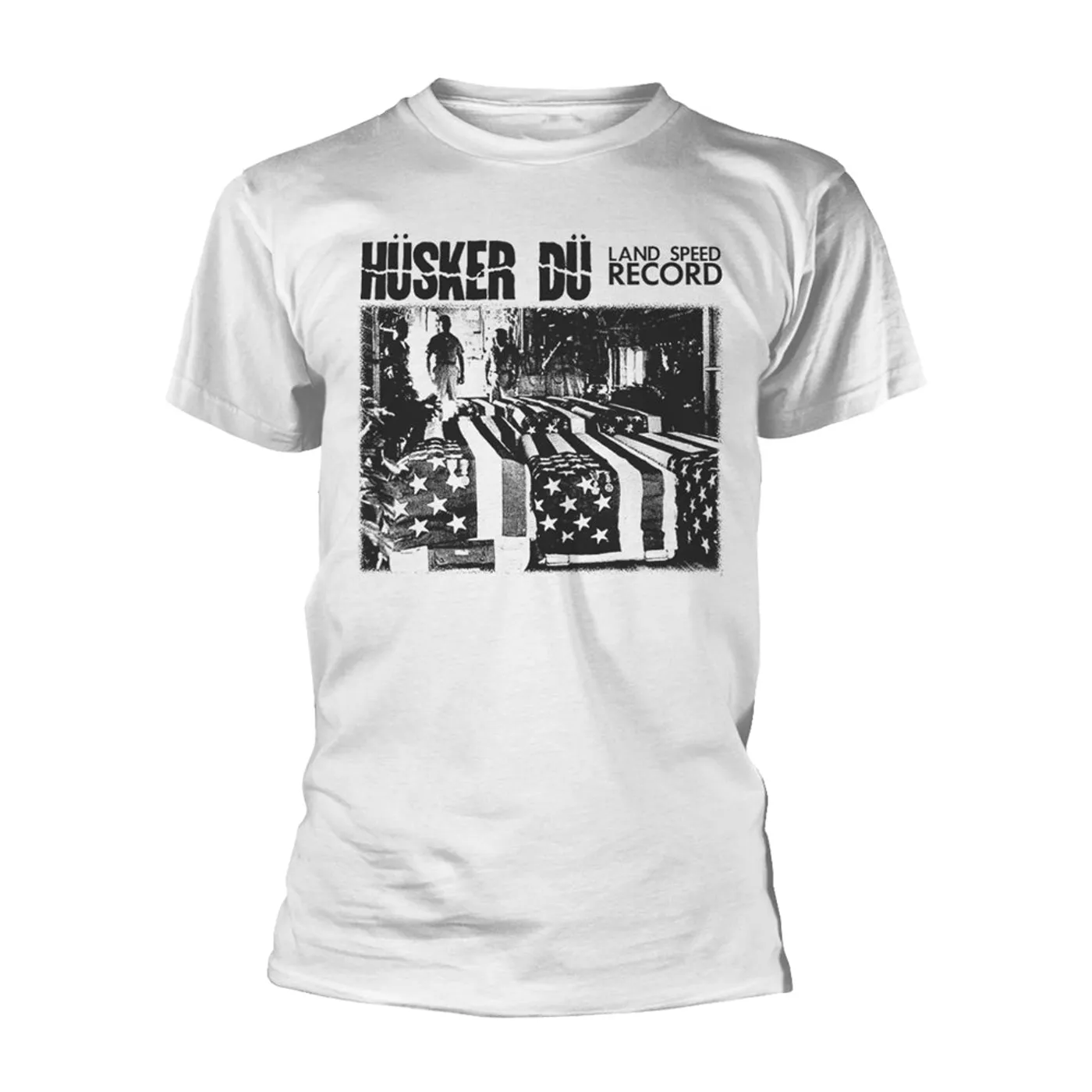 Hüsker Dü T Shirt - Land Speed Record (White)