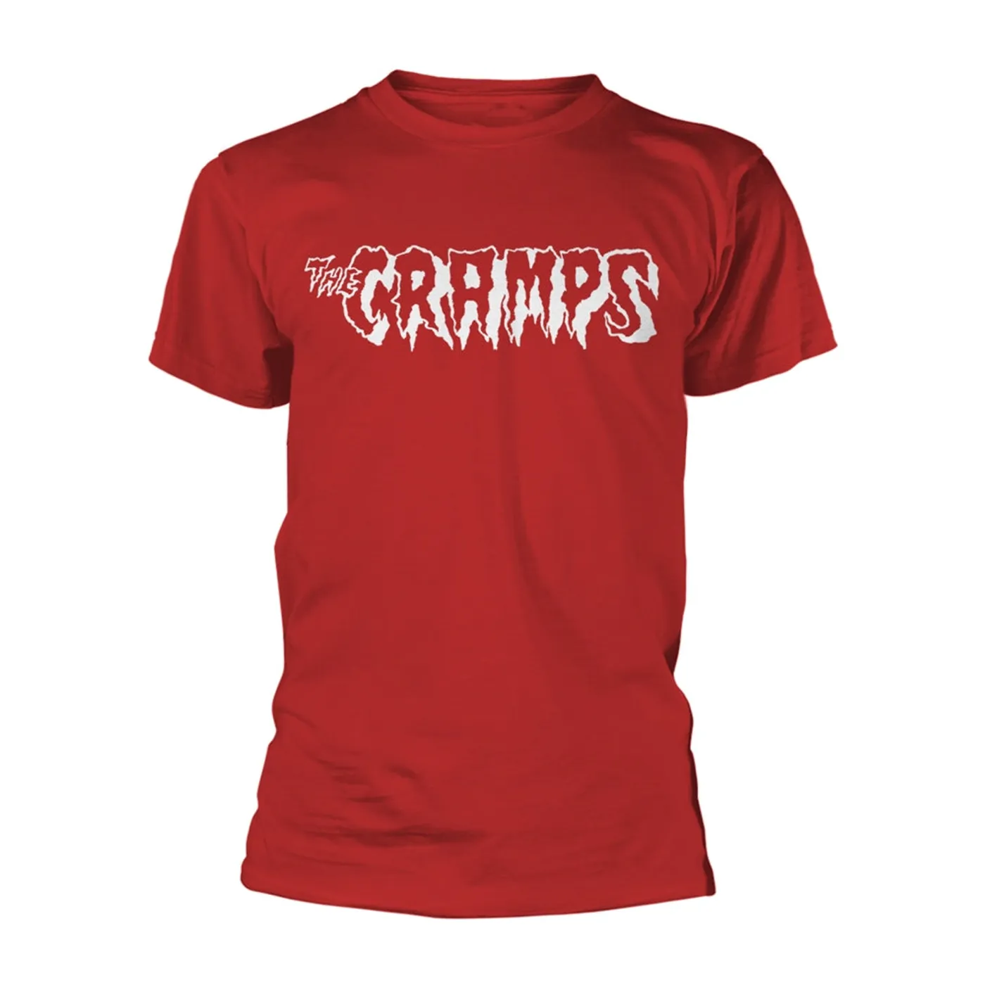 The Cramps T Shirt - Logo - White (Red)