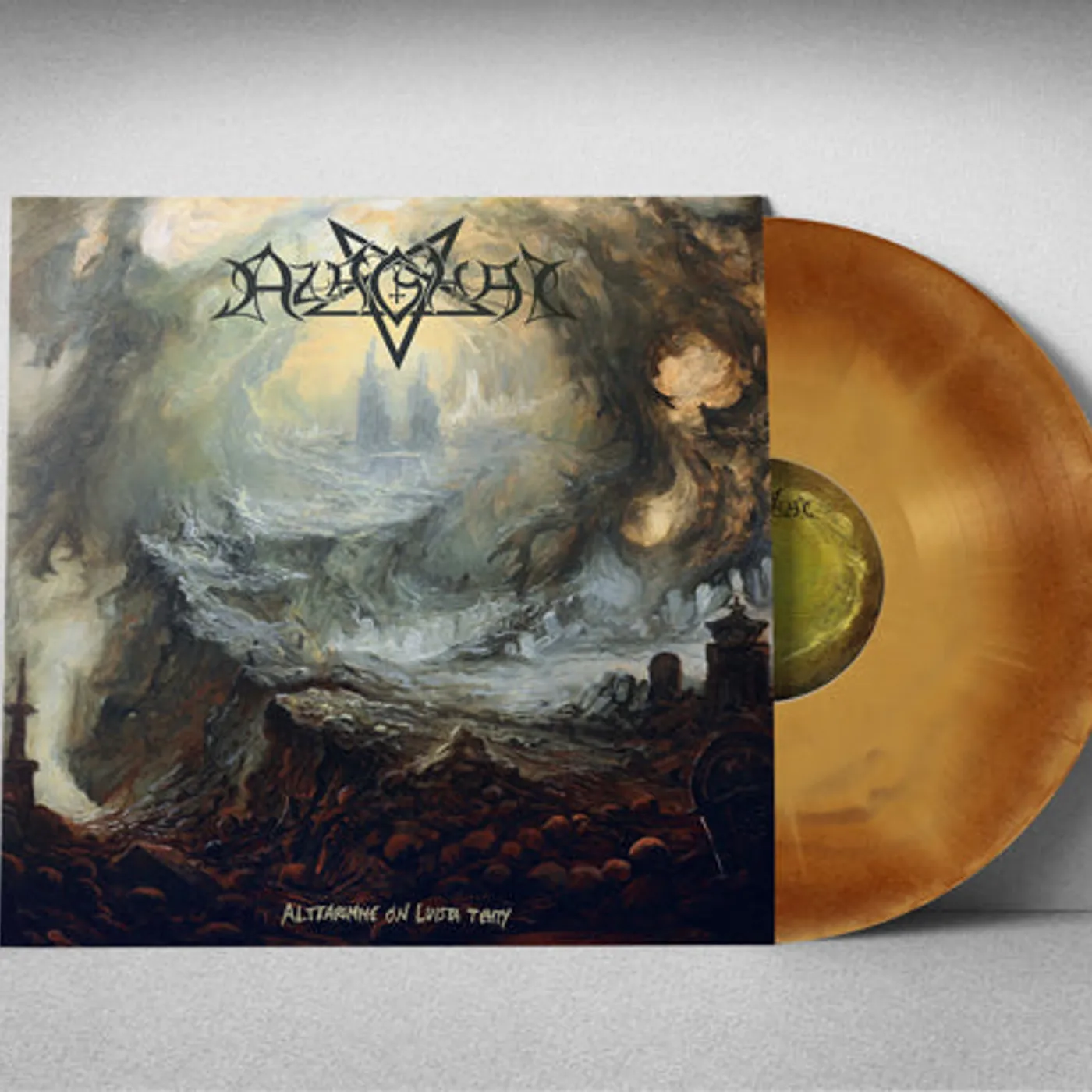 Azaghal LP - Alttarimme On Luista Tehty (Opaque Mustard/Brown Swirl Vinyl) (+ 24 Page Cd Booklet & A2 Poster)