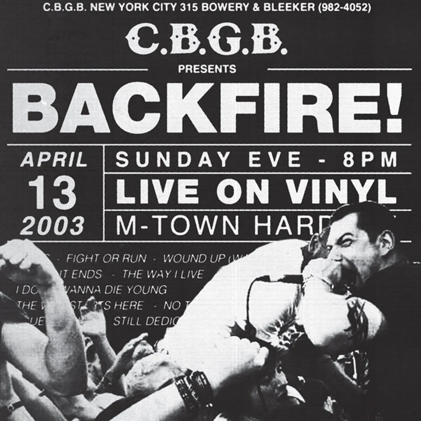 Backfire! LP - Live At Cbgb (Splatter Vinyl)
