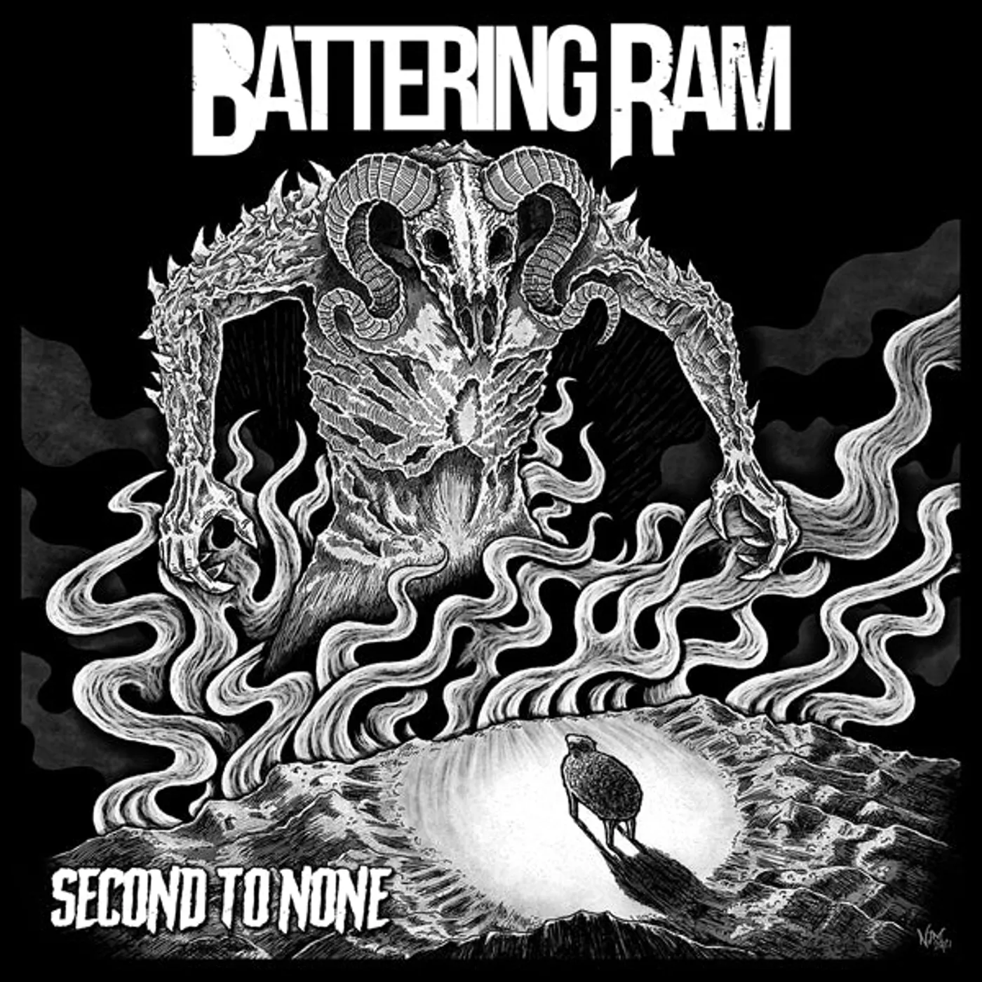 Battering Ram LP - Second To None (Transparent Red) (Vinyl)