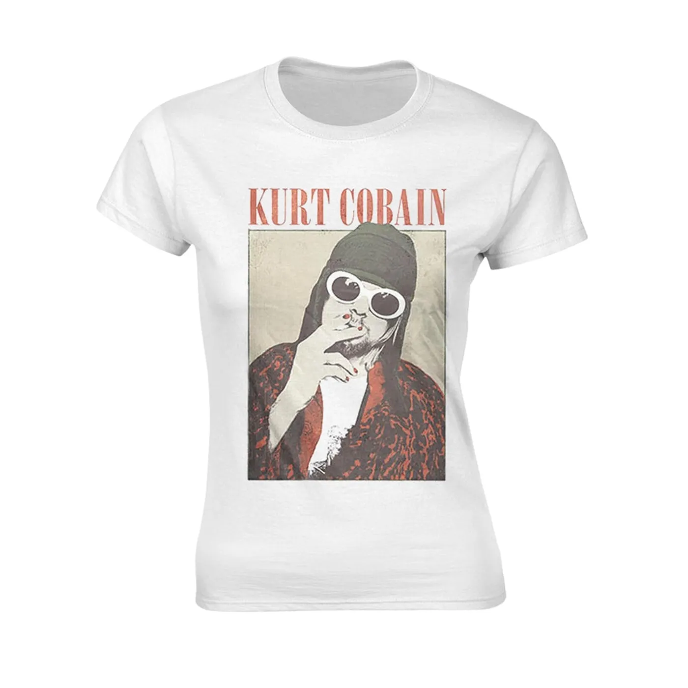 Kurt Cobain Women's T Shirt - Cigarette (Colour)