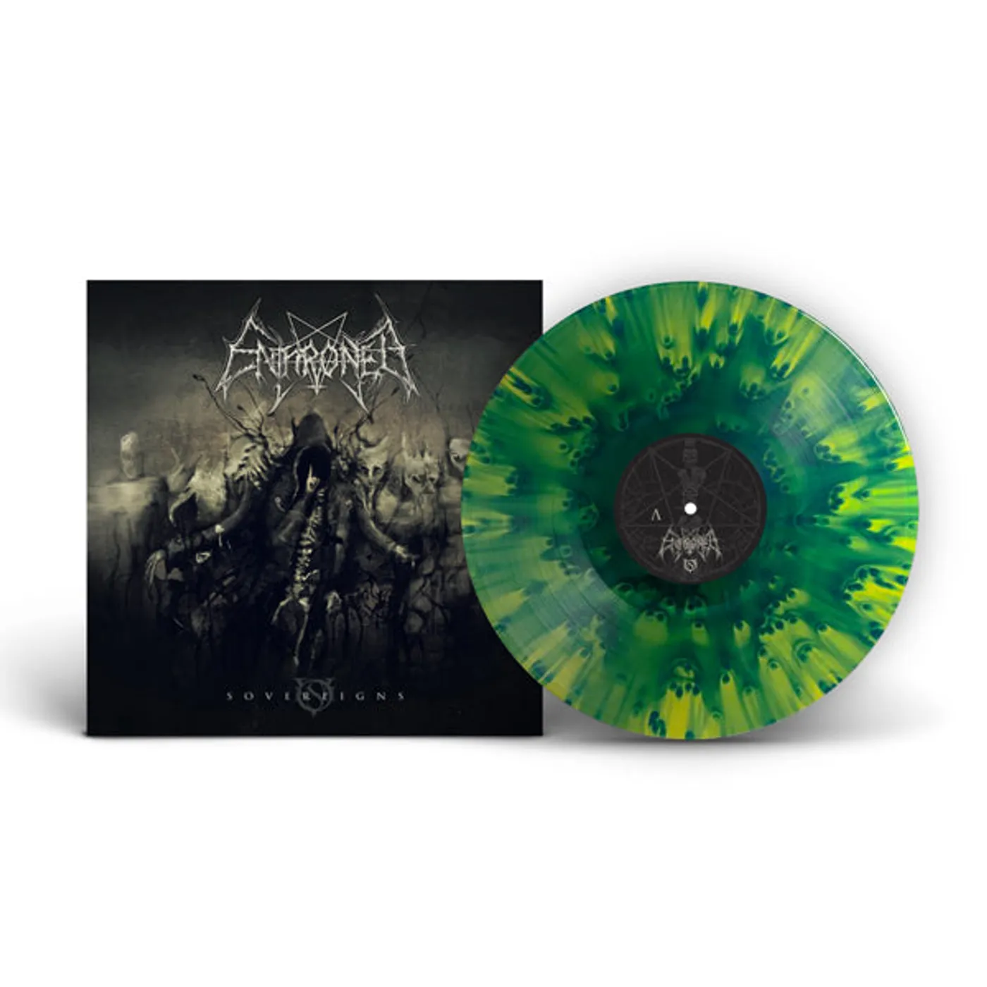 Enthroned LP - Sovereigns (Green Cloudy Vinyl)