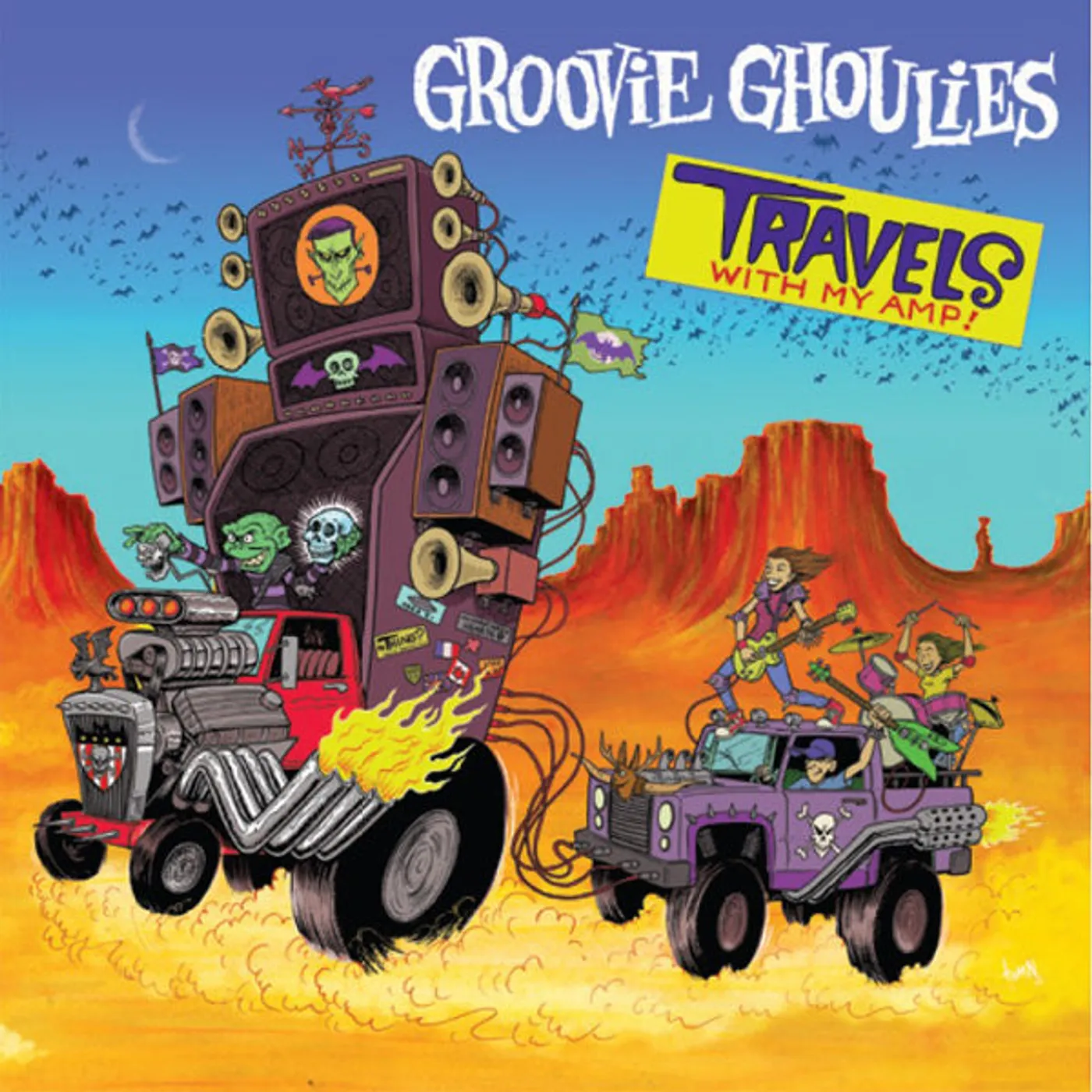 Groovie Ghoulies LP - Travels With My Amp (Blue & Green Galaxy Vinyl)
