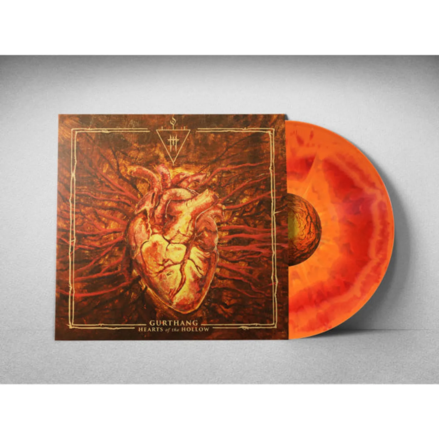 Gurthang LP - Hearts Of The Hollow (Transparent Red/Orange Multi-Colour Splatter Vinyl)